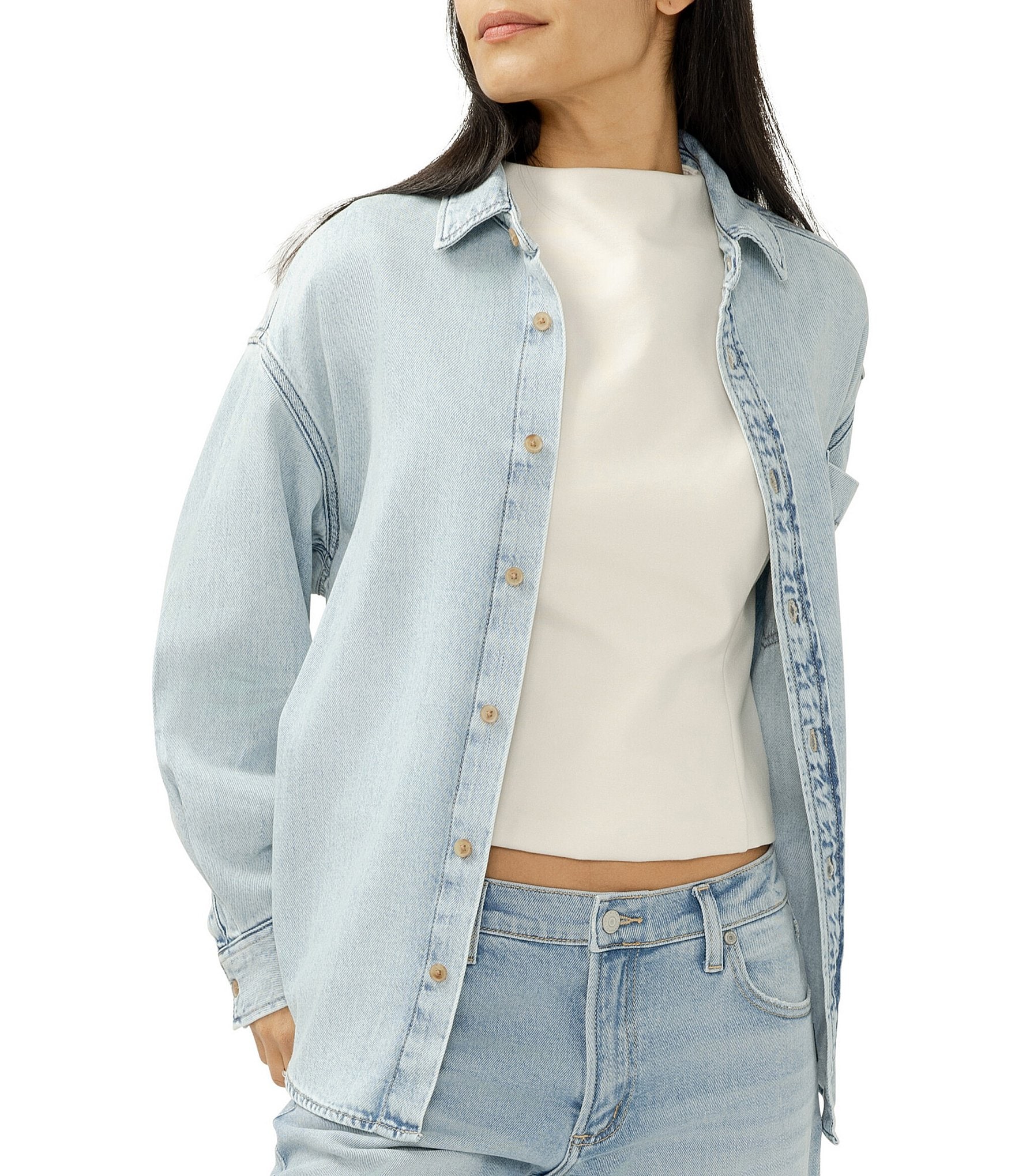 Silver Jeans Co. Relaxed Fit Denim Shirt