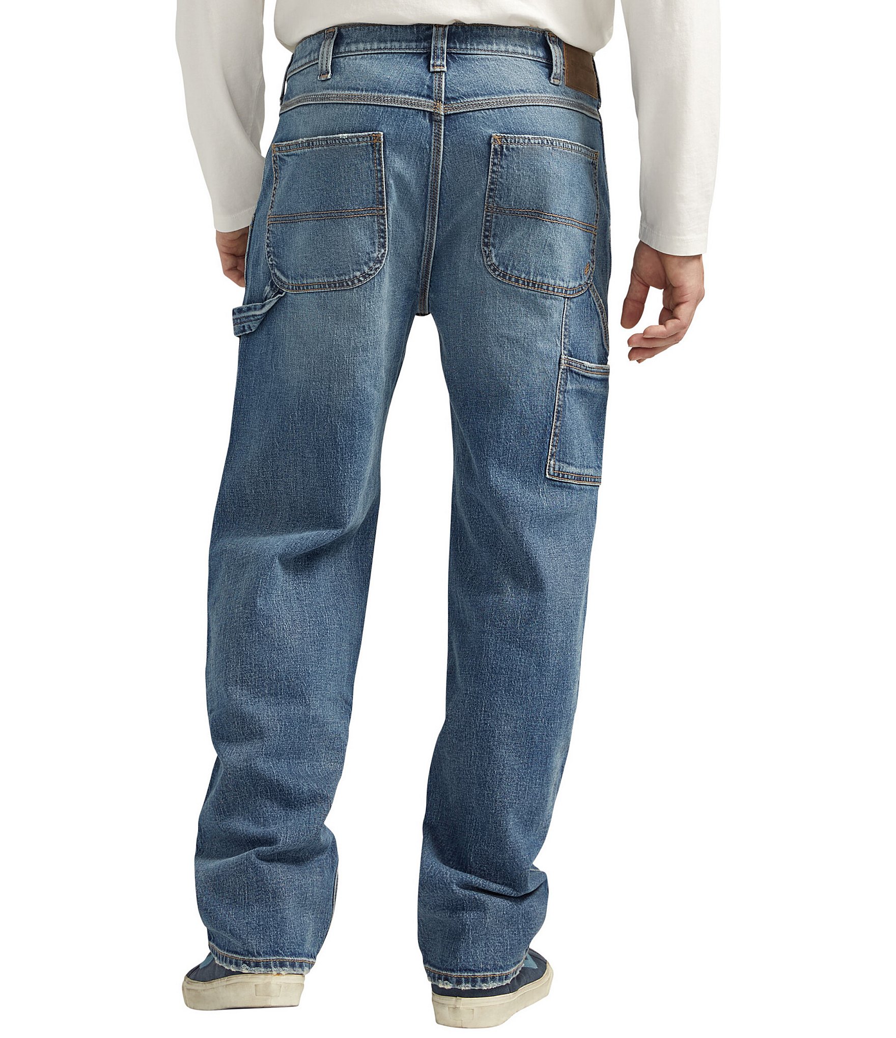 Silver Jeans Co. Relaxed Fit Straight Leg Mid Flex Painters Jeans