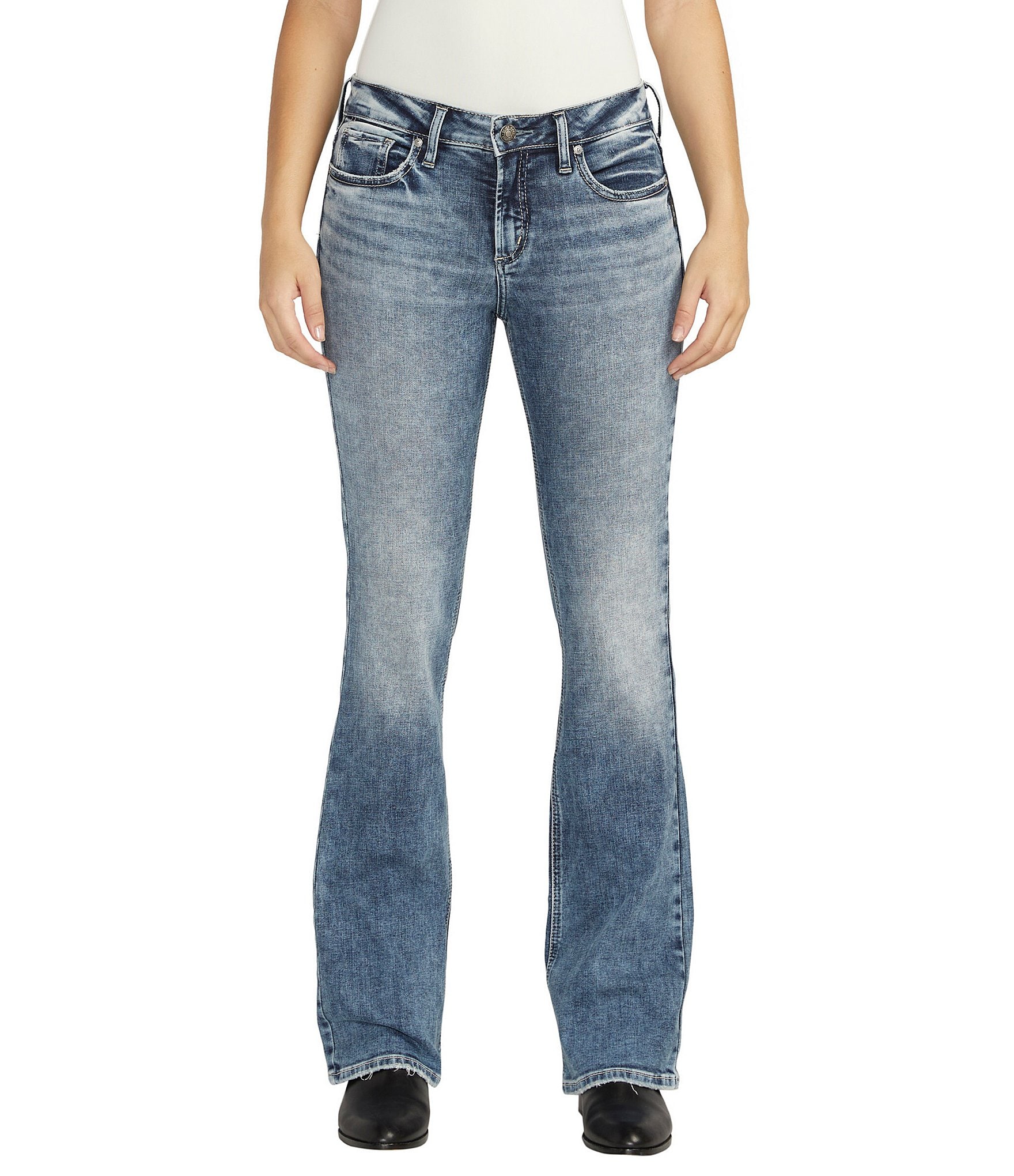 Silver Jeans Co. Suki Mid Rise Bootcut Jeans | Dillard's