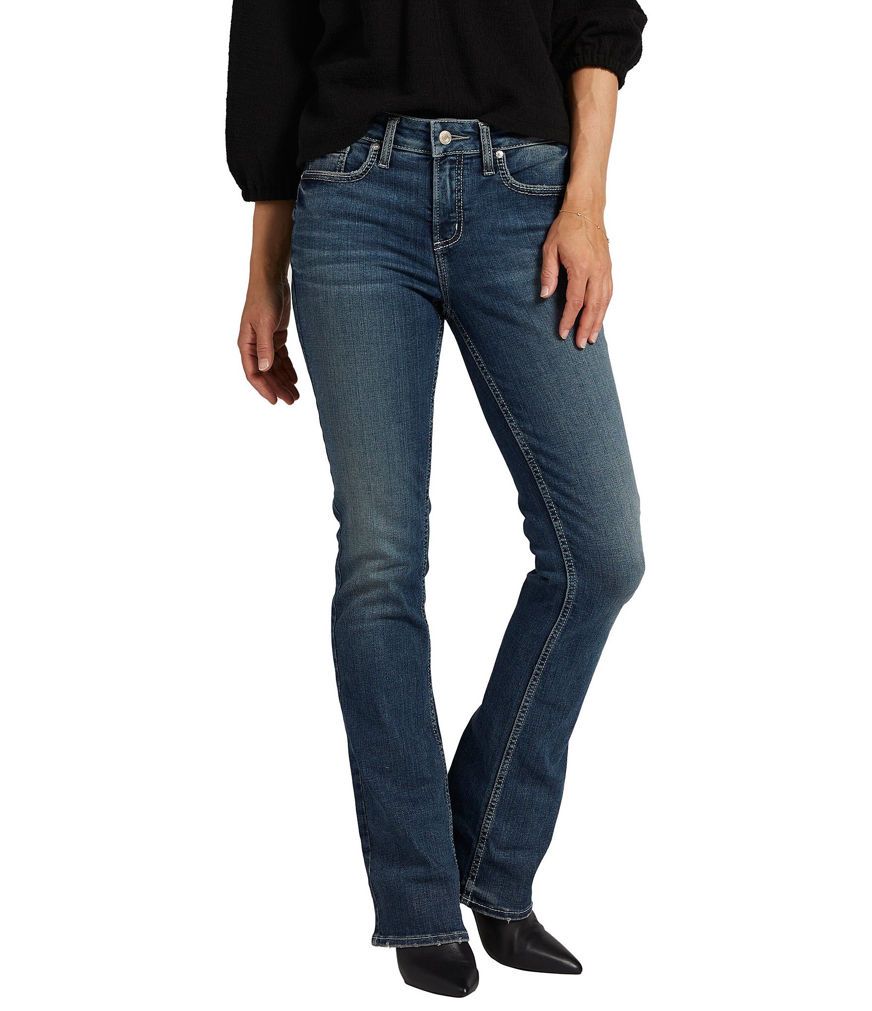 Silver Jeans Co. Plus Size Avery High Rise Wide Leg Trouser Jeans |  Dillard's