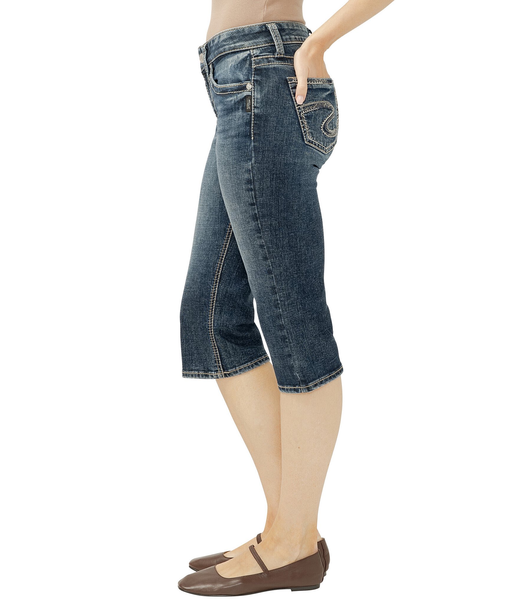 Silver Jeans Co. Suki Mid Rise Capri Jeans
