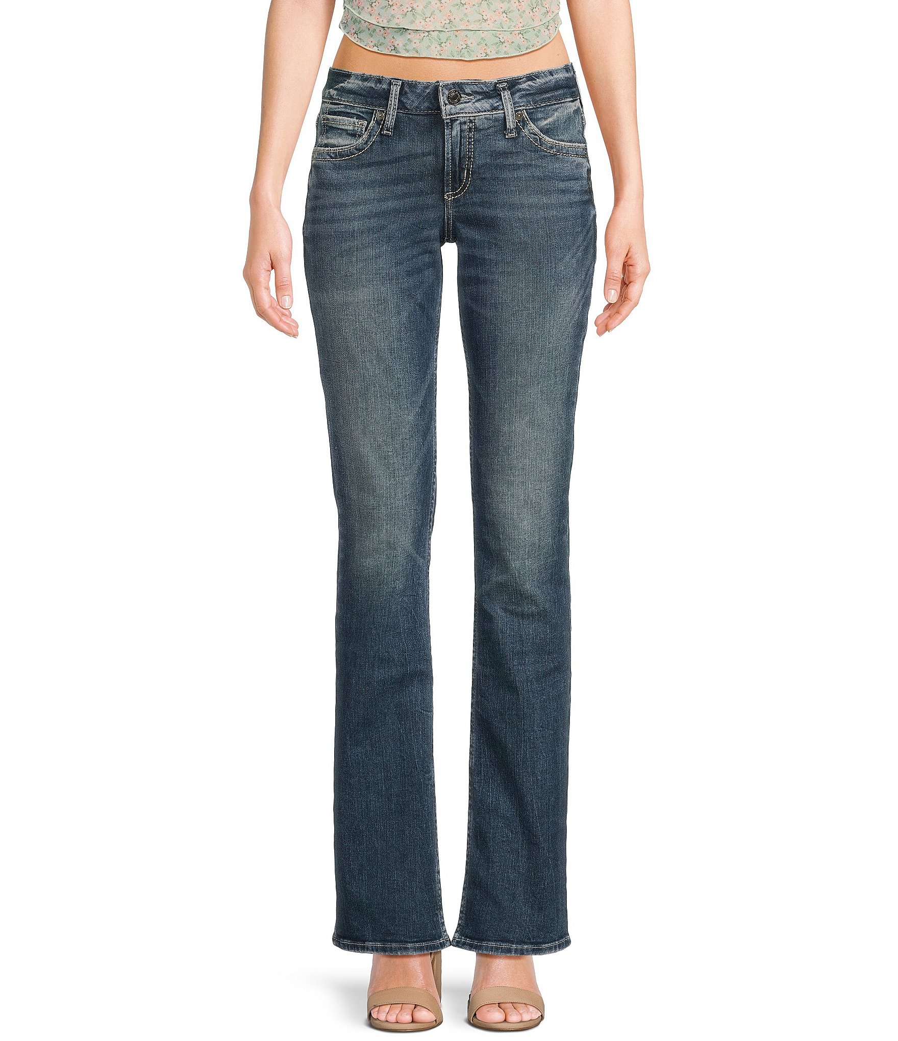 Silver Jeans Co. Suki Mid Rise Skinny Bootcut Jeans | Dillard's