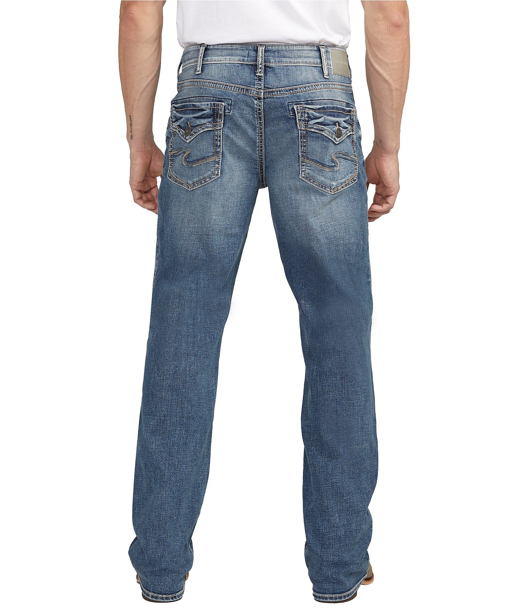 Silver Jeans Co. Zac Max Flex Straight Denim Leg Jeans