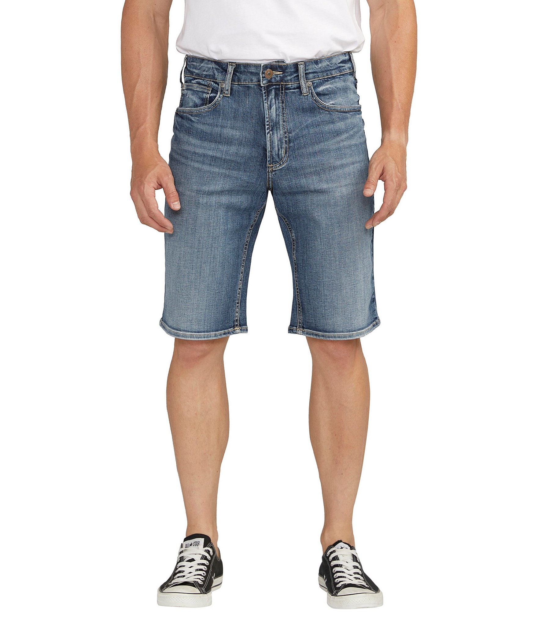 Silver Jeans Co. Zac Relaxed Fit Max Flex Denim Shorts | Dillard's