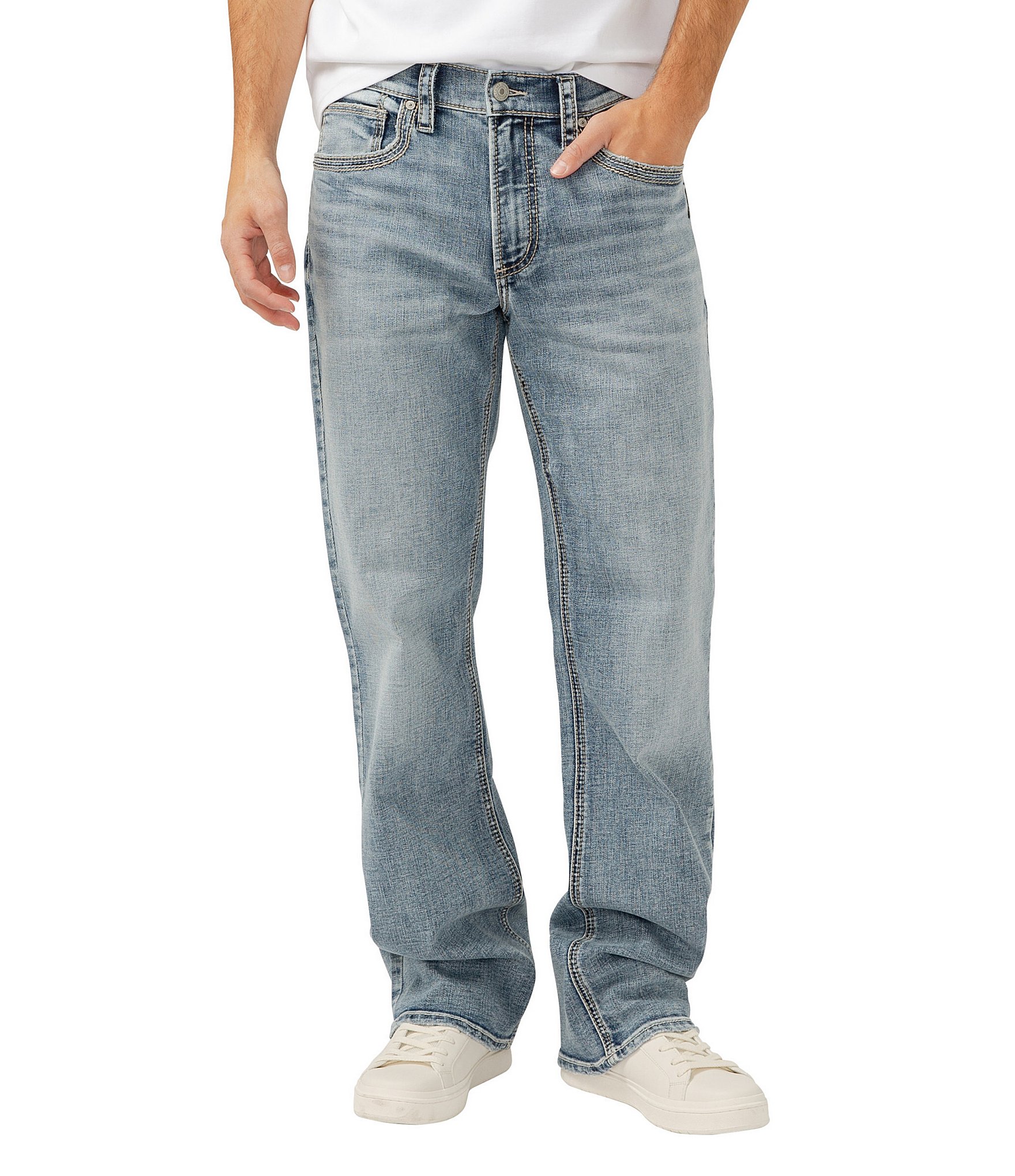 Silver Jeans Co. Zac Relaxed Fit Straight Leg Jeans