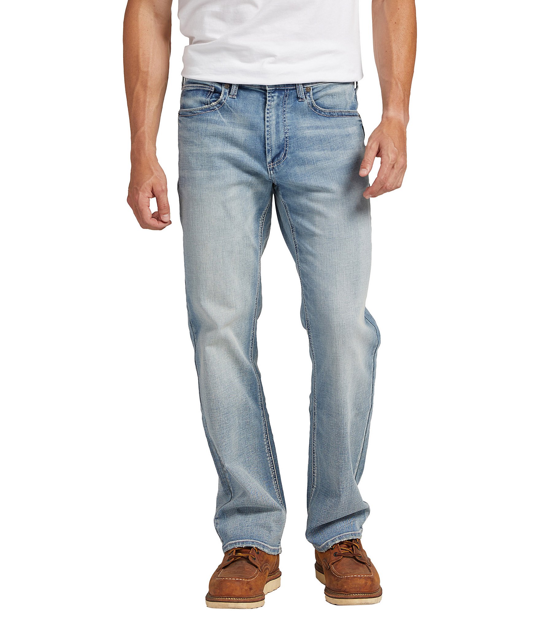 Silver Jeans Co. Zac Relaxed Straight Leg Denim Jeans | Dillard's