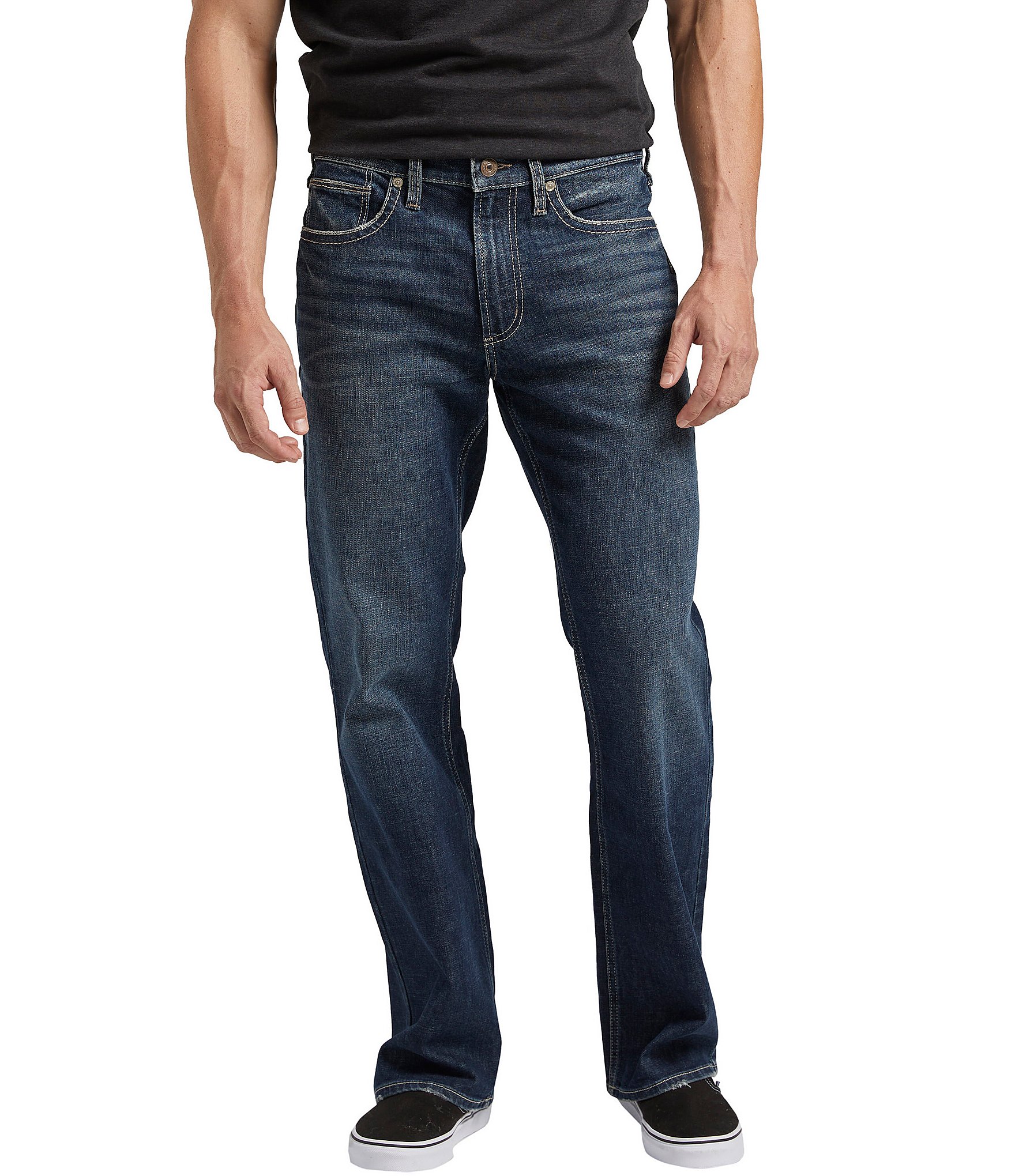 Silver Jeans Co. Zac Relaxed Straight Leg Denim Jeans | Dillard's