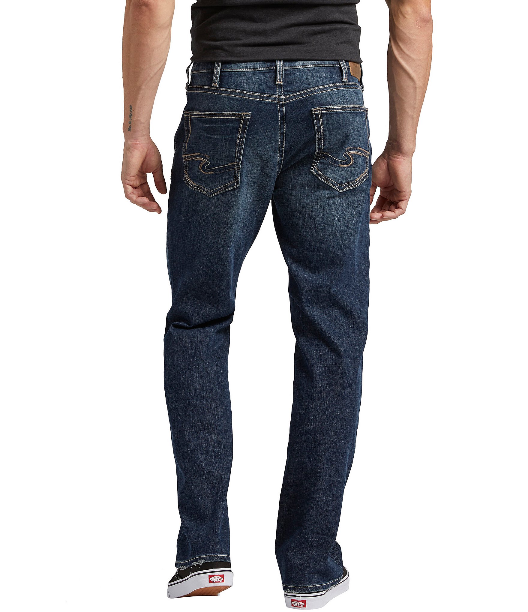 Silver Jeans Co. Zac Relaxed Straight Leg Denim Jeans