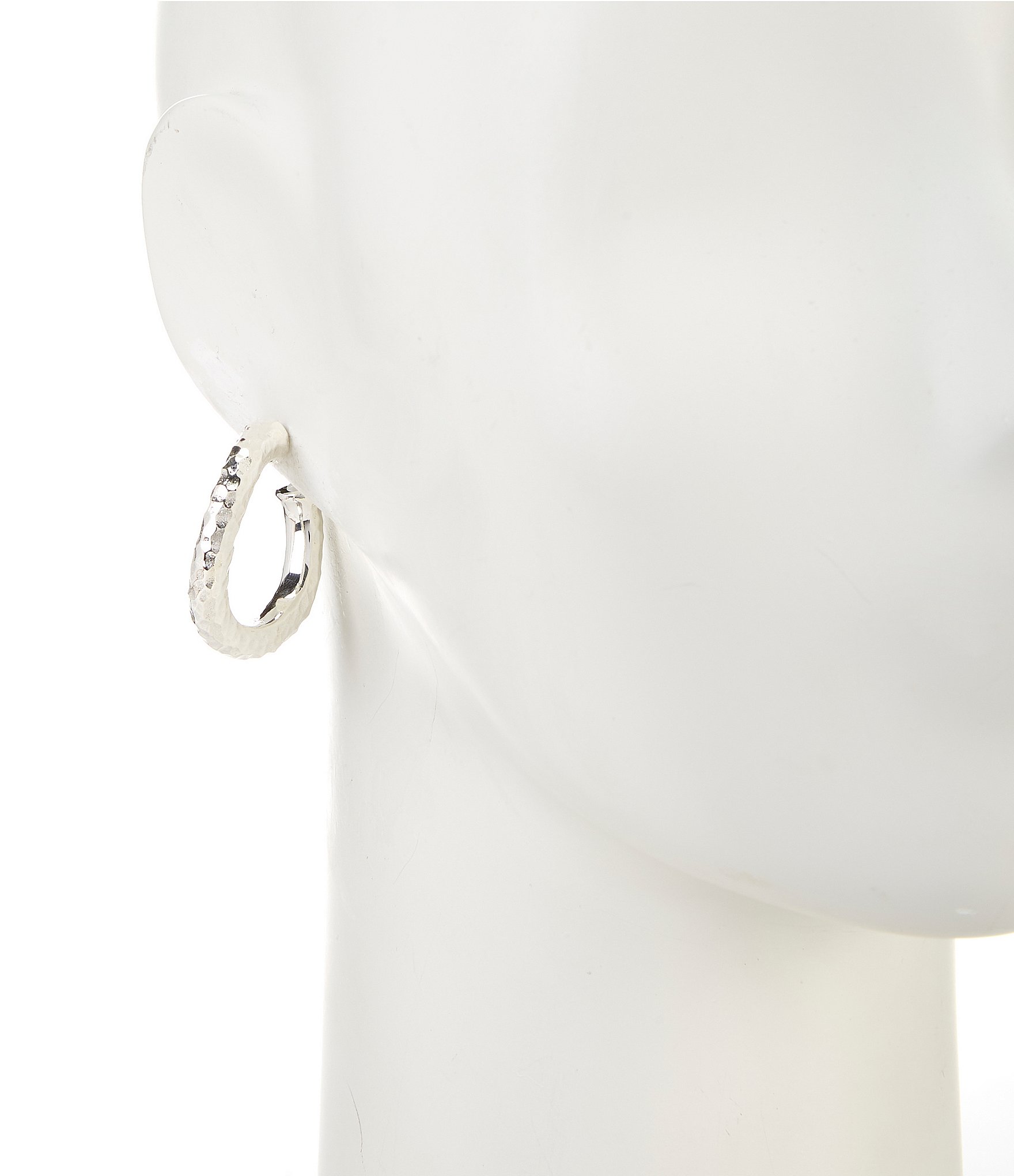 Simon Sebbag Curved Hammered Hoop Earrings