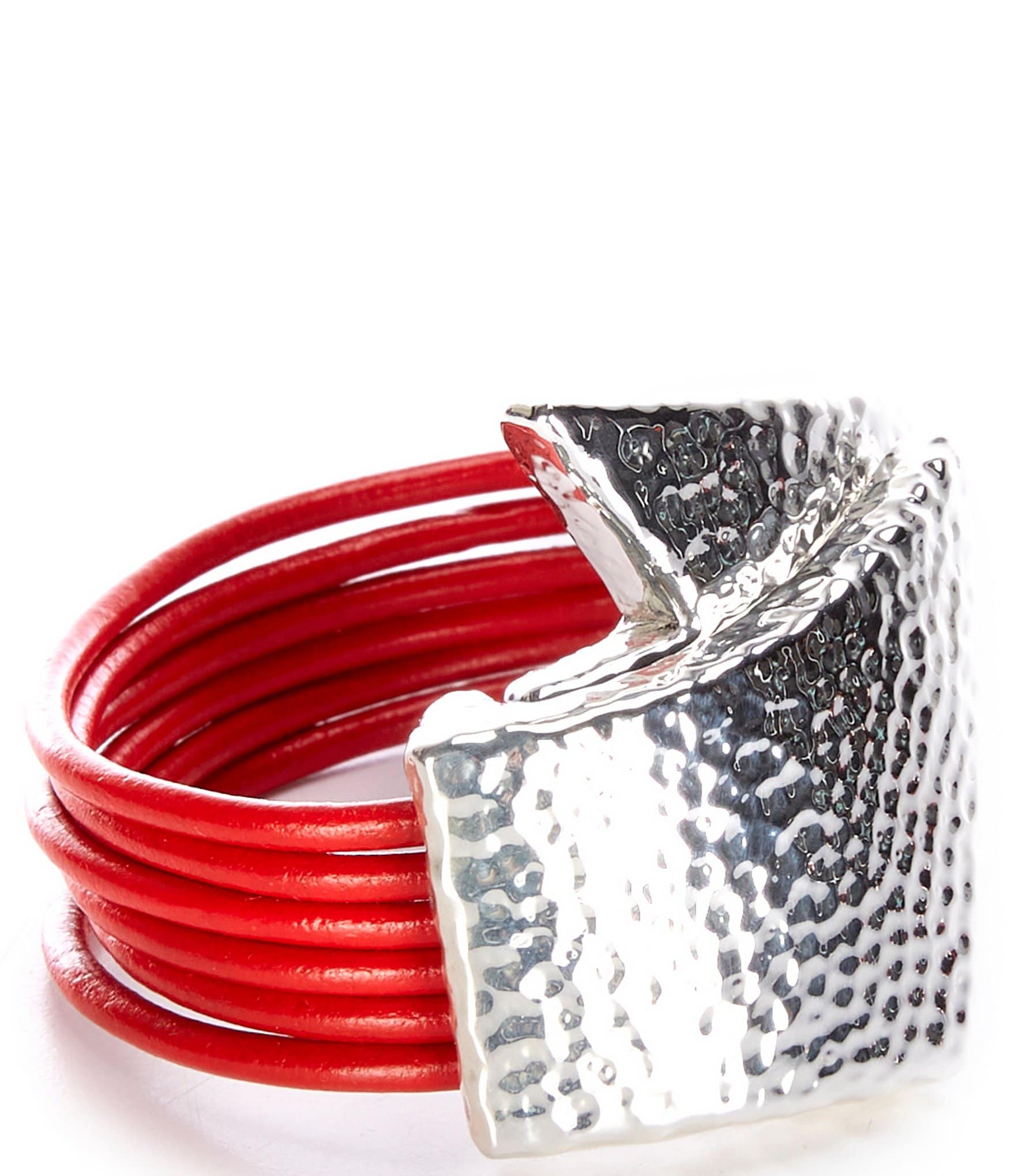 Simon Sebbag Poppy Leather & Sterling Silver Adjustable Bracelet