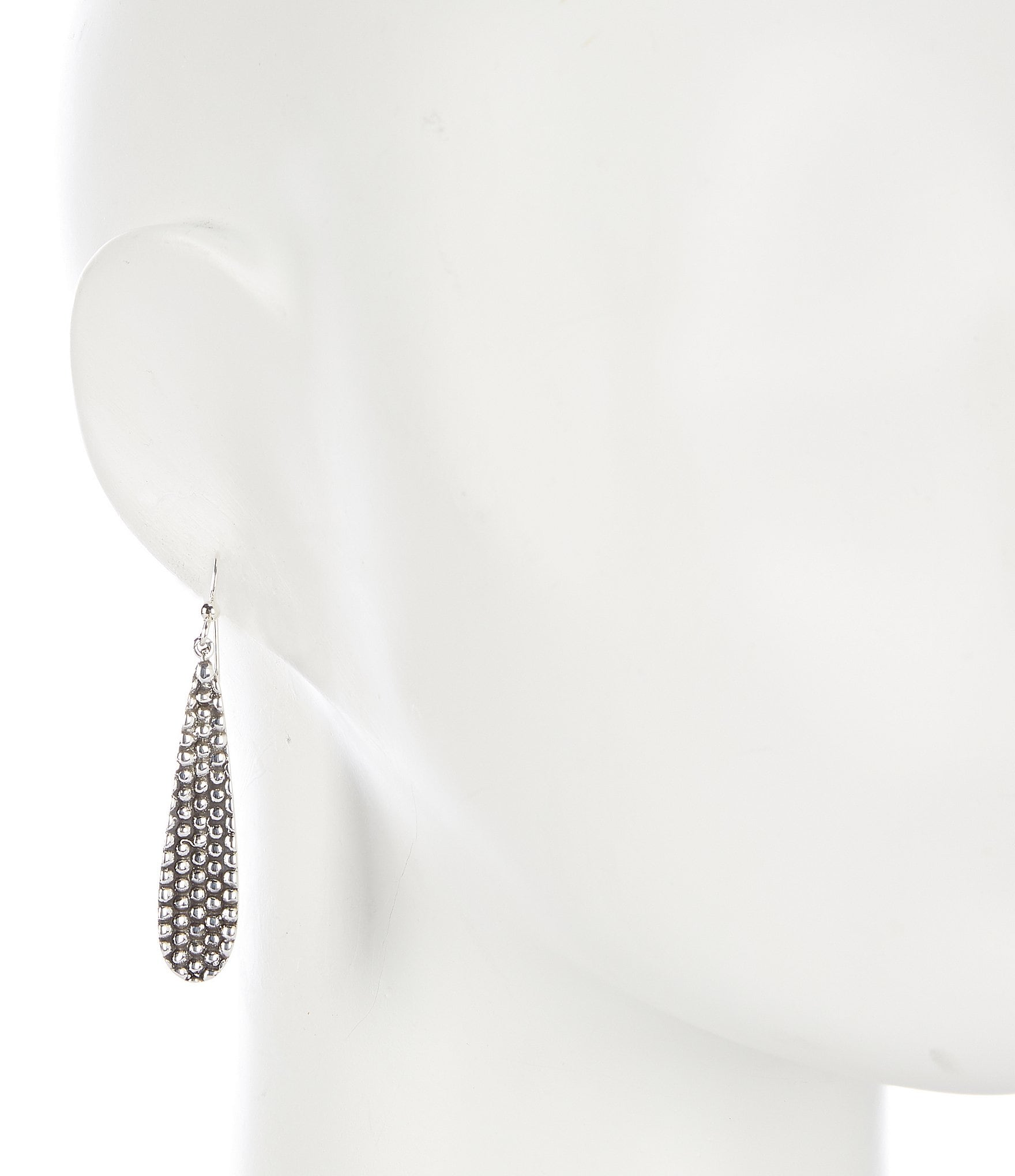 Simon Sebbag Sterling Silver Prosecco Tear Drop Linear Earrings