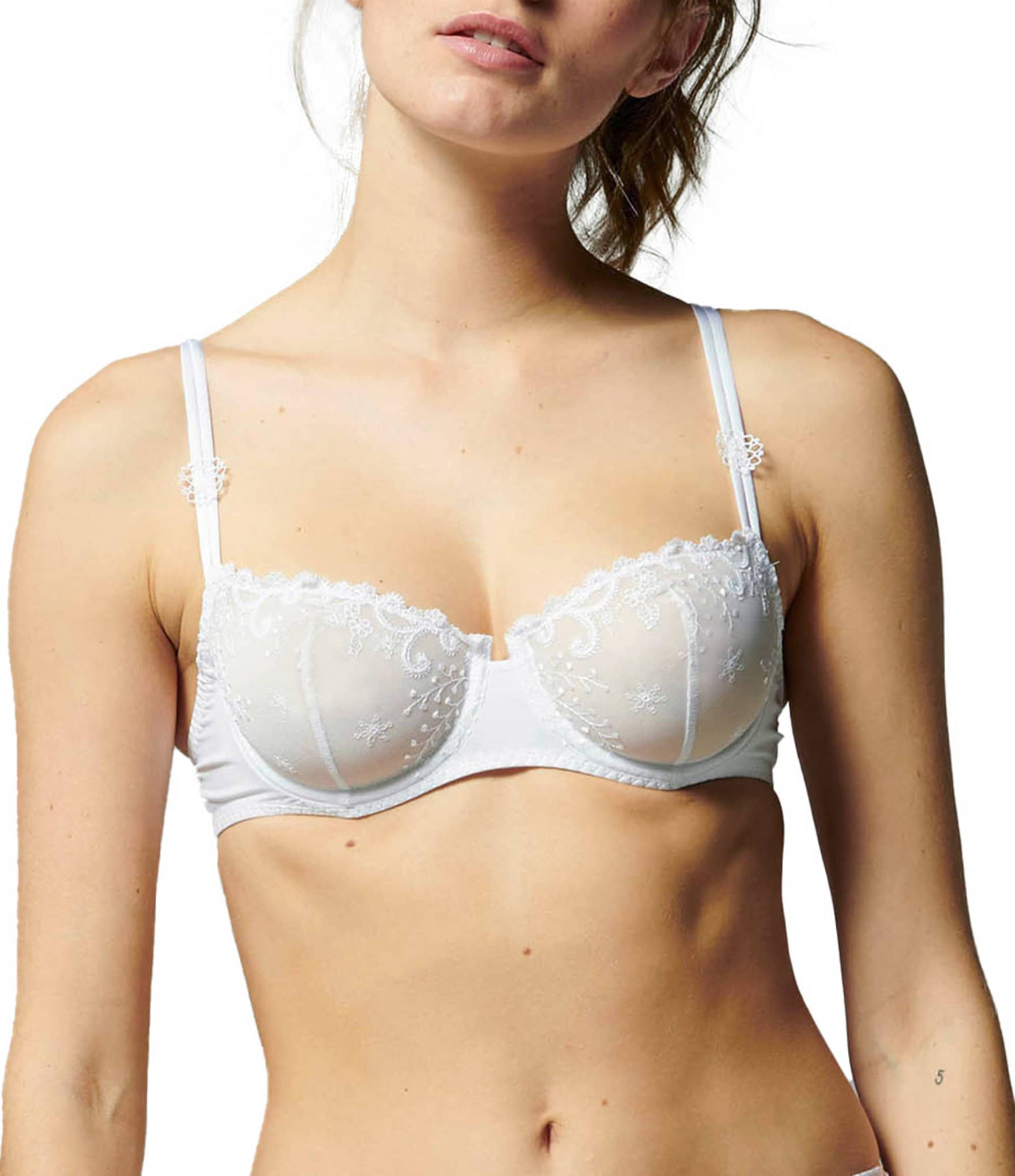 Simone Perele Delice Demi Cup Embroidered Adjustable Bra