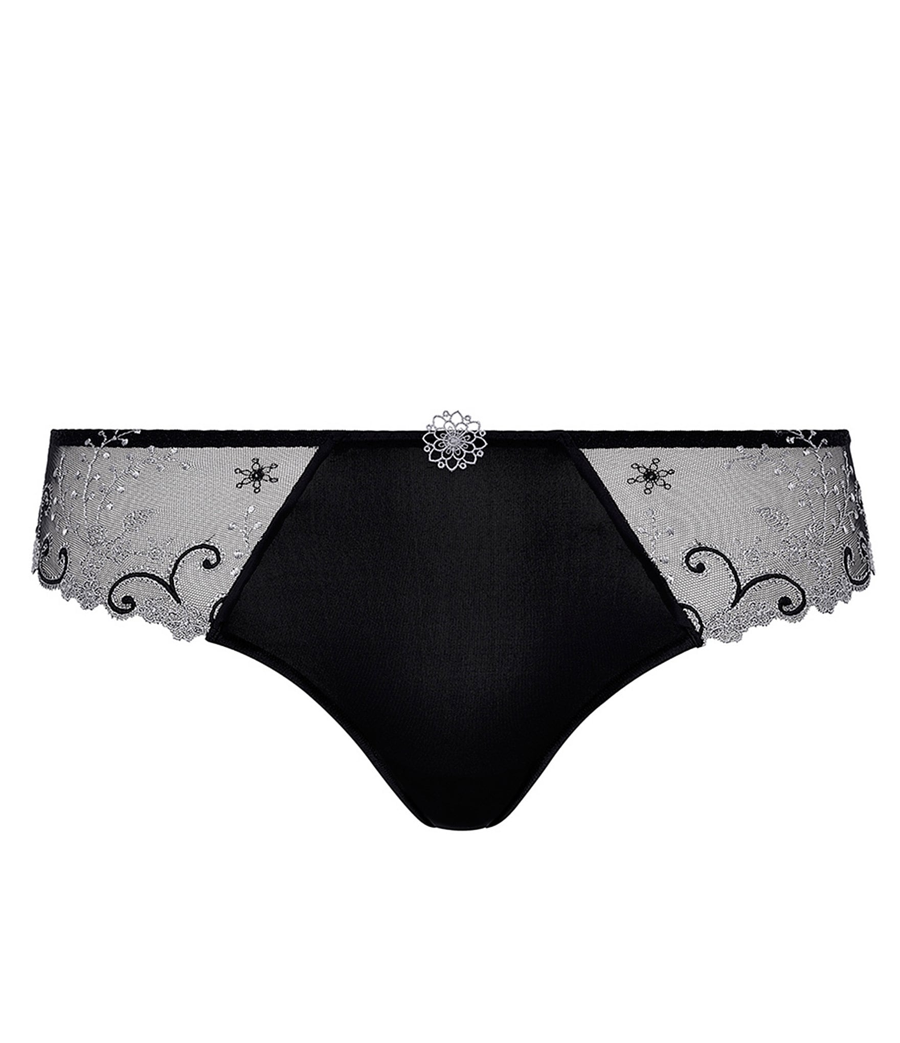 Simone Perele Delice Floral-Embroidered Bikini Panty