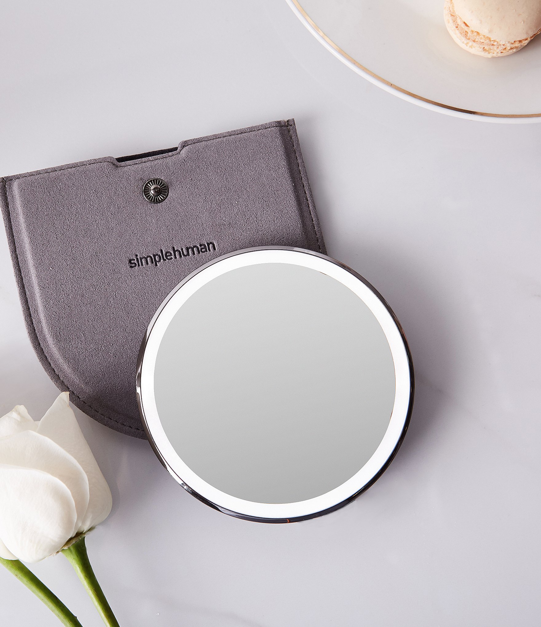 simplehuman 4#double; Sensor Lighted Mirror Compact