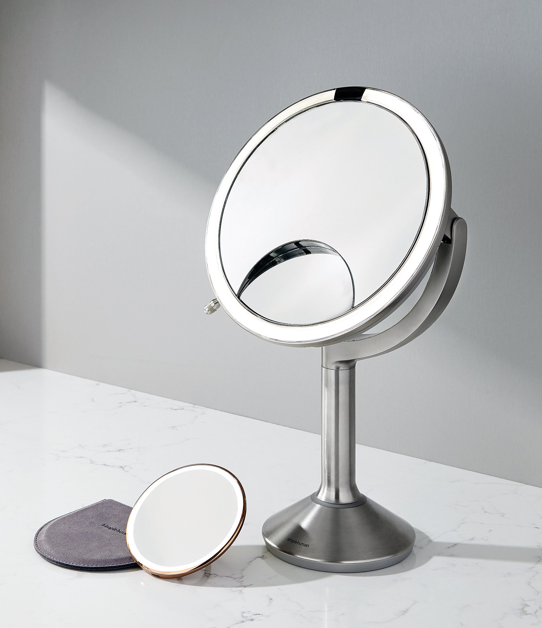 simplehuman 4#double; Sensor Lighted Mirror Compact