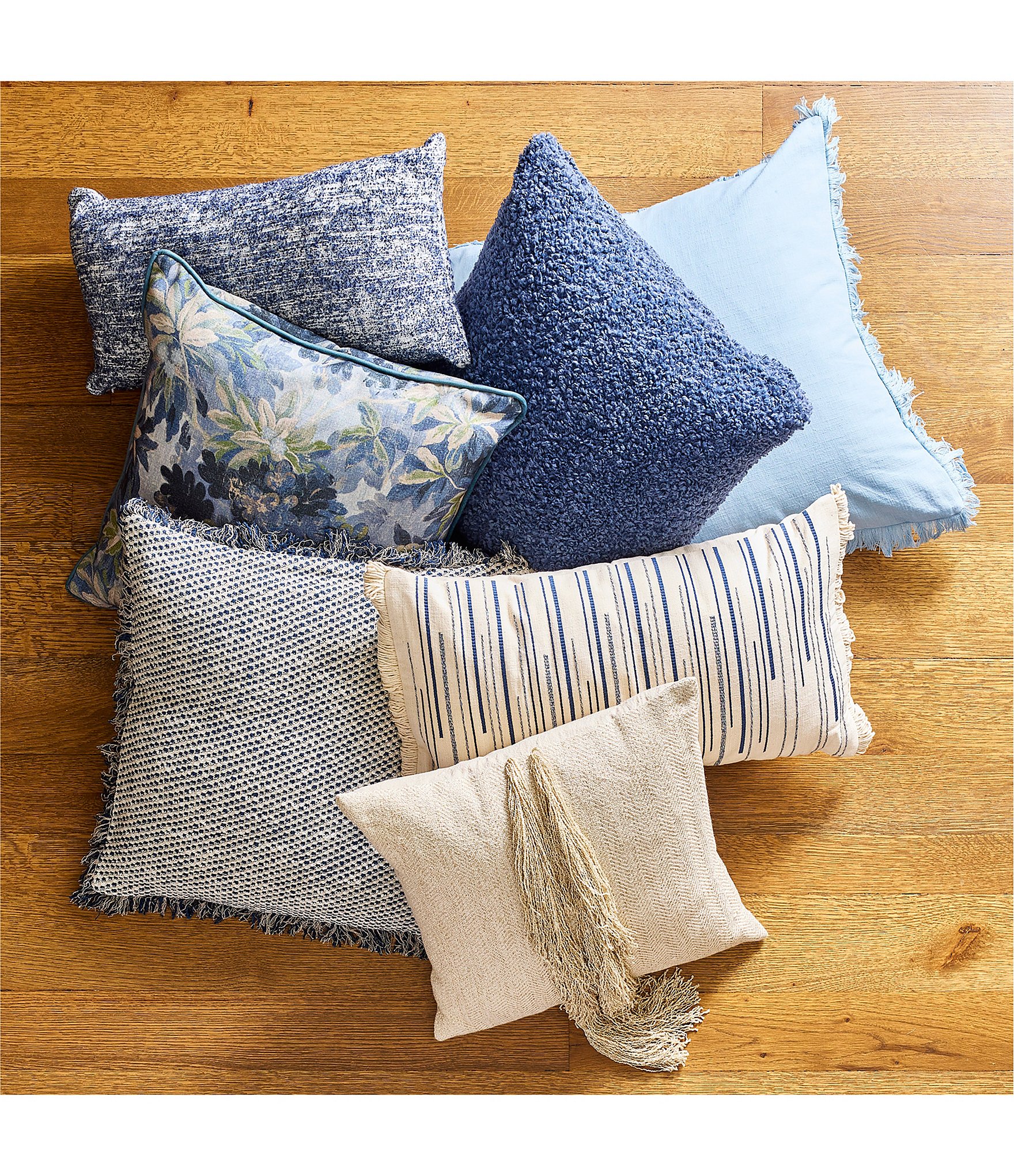 Simplicity Collection Fringe Trim Square Pillow