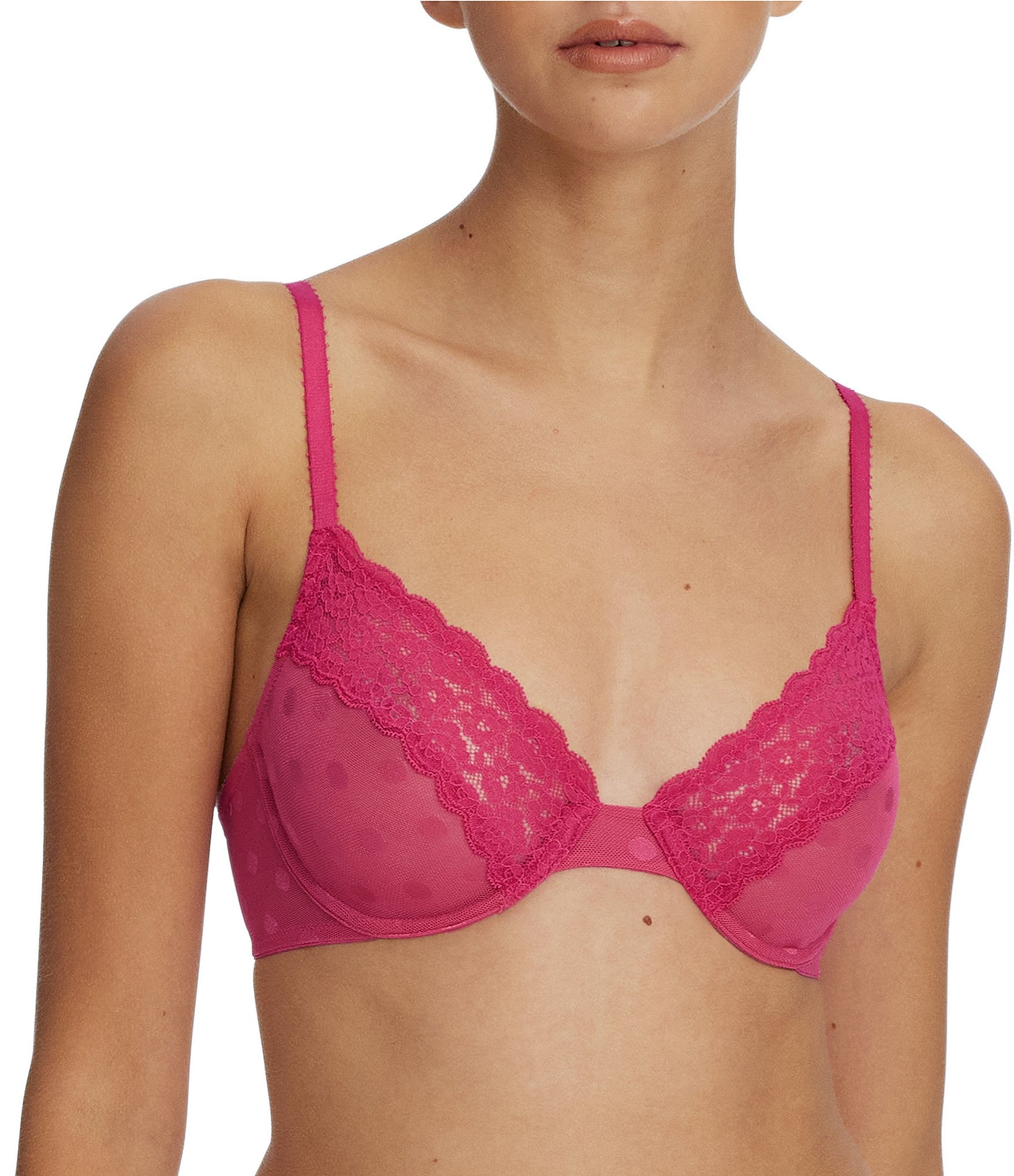 lace pink: Bras: Push Ups, Lace & Strapless