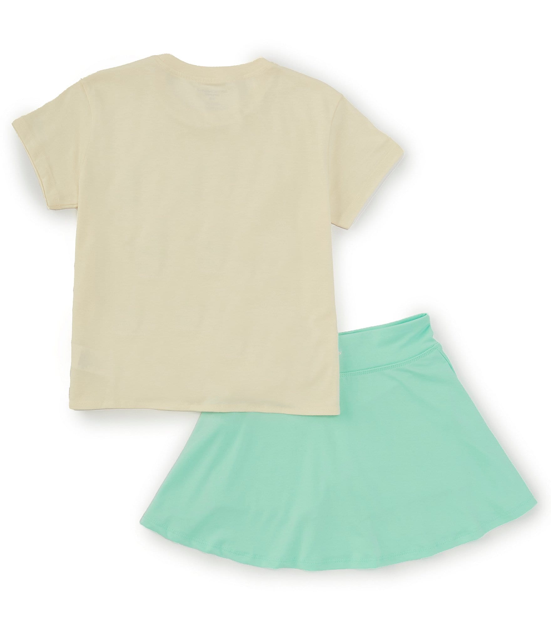 Skechers Big Girls 5-12 Short Sleeve Pickleball Top & Sport Skort 2-Piece Set