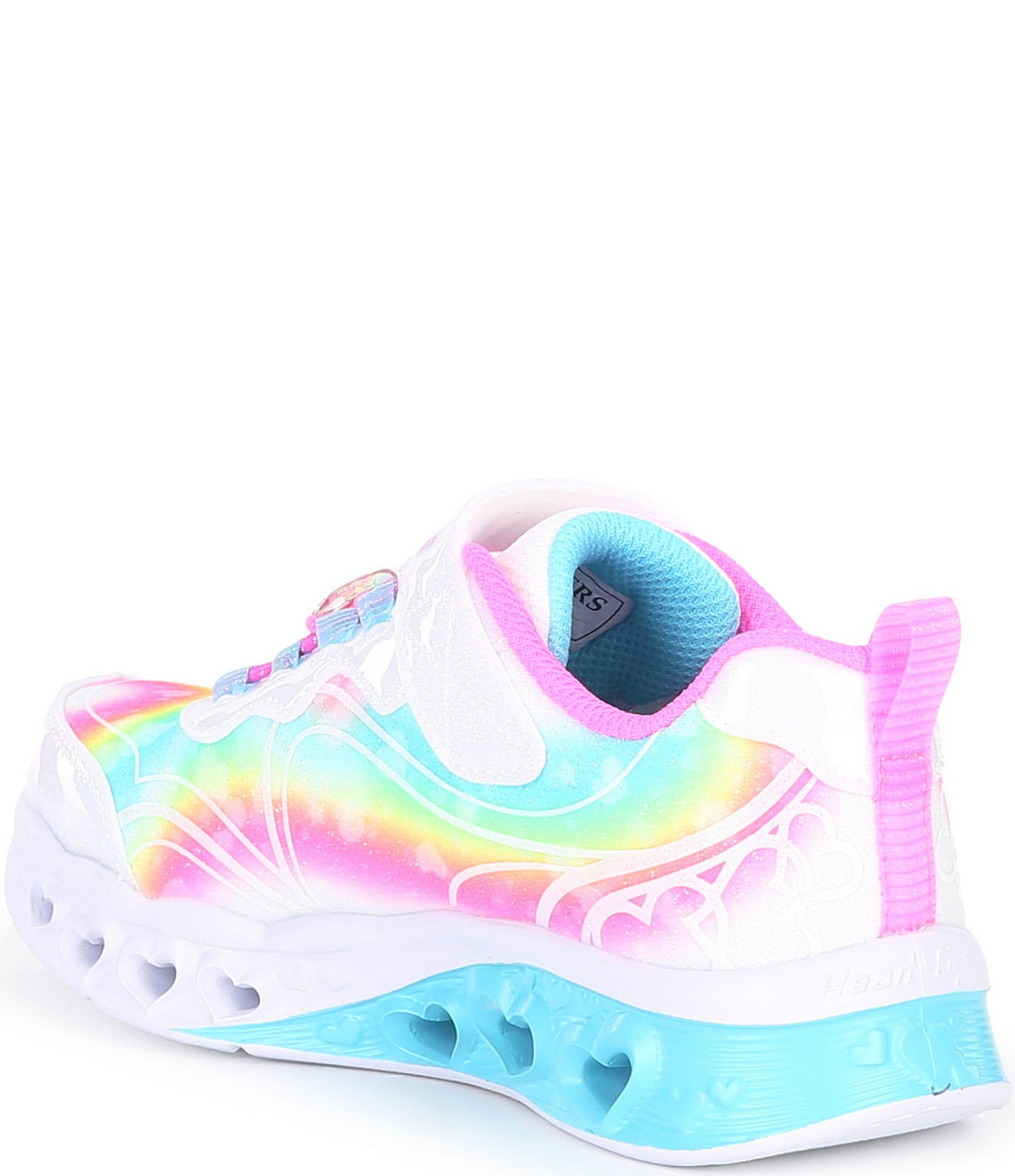 Skechers Girls' Flutter Heart Lights-Groovy Swirl Lighted Sneakers (Toddler)