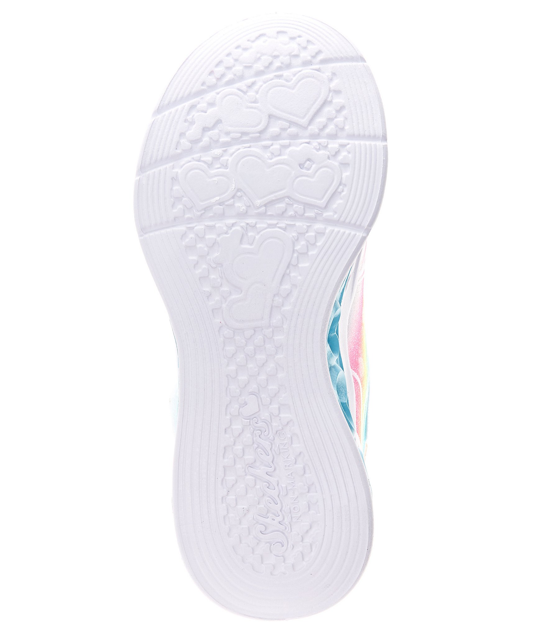 Skechers Girls' Flutter Heart Lights-Groovy Swirl Light Up Sneakers (Toddler)