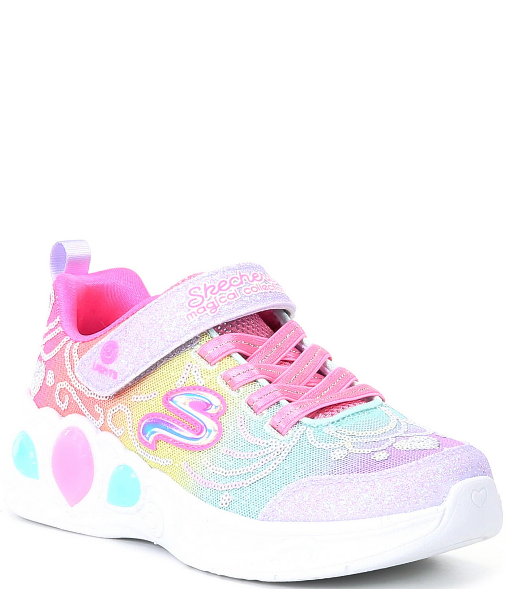 Skechers Girls' Princess Wishes Lighted Sneakers (Toddler) | Dillard's