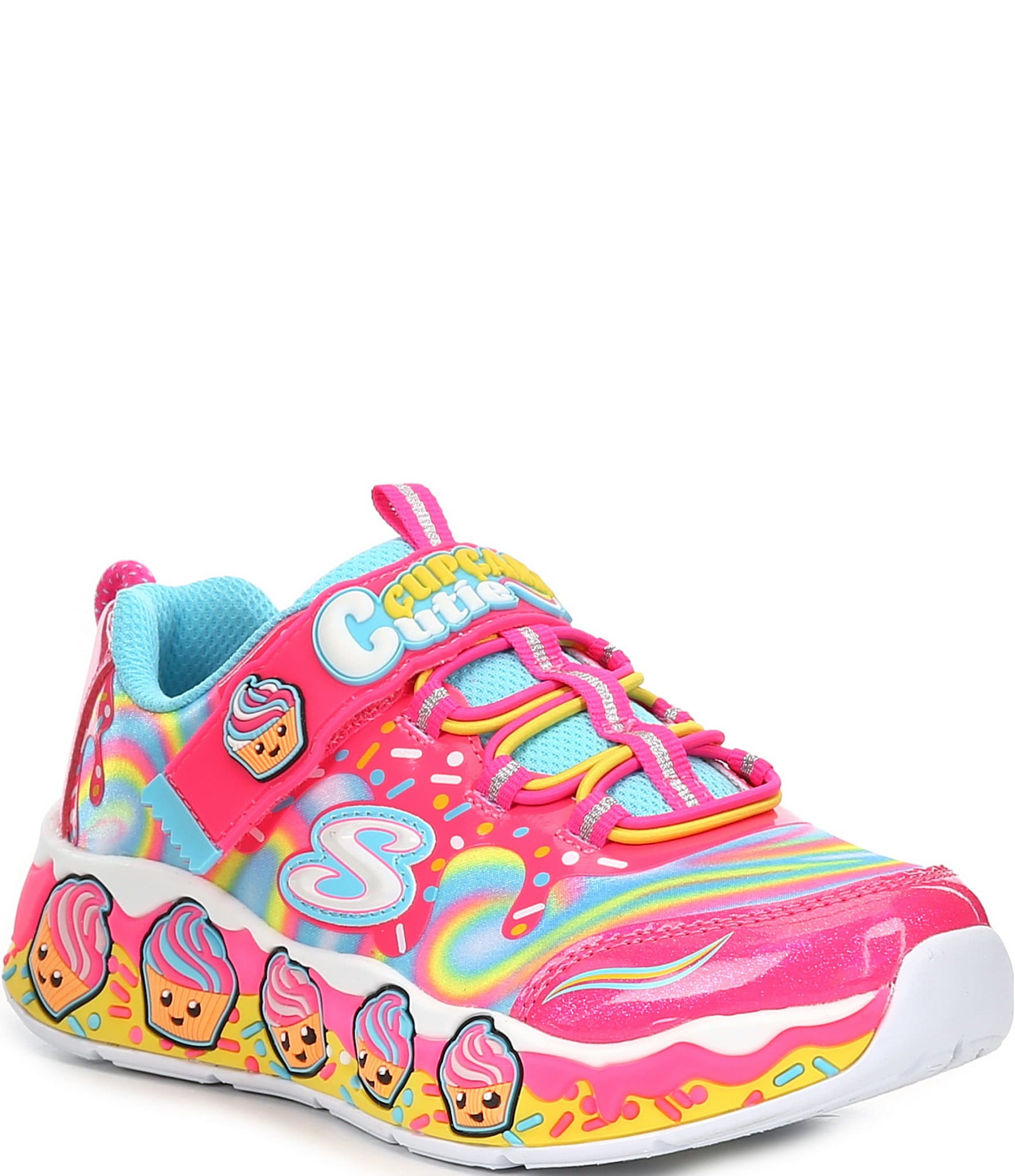 Skechers Girls' Sweet Kickz Cupcake Cutie Scented Sneakers (Toddler ...