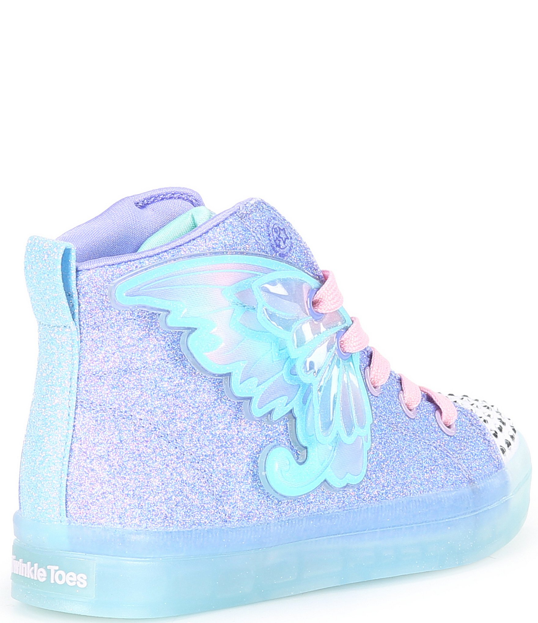 Skechers Girls' Twi-Lites 2.0 Twinkle Wishes Hi-Top Lighted Sneakers (Youth)