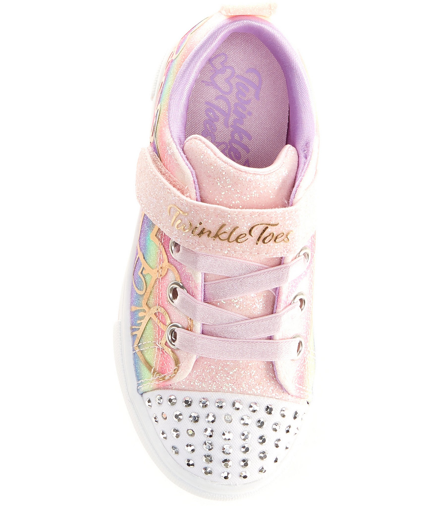 Skechers Girls' Twinkle Toes: Twinkle Sparks-Ombre Love Sneakers (Infant)