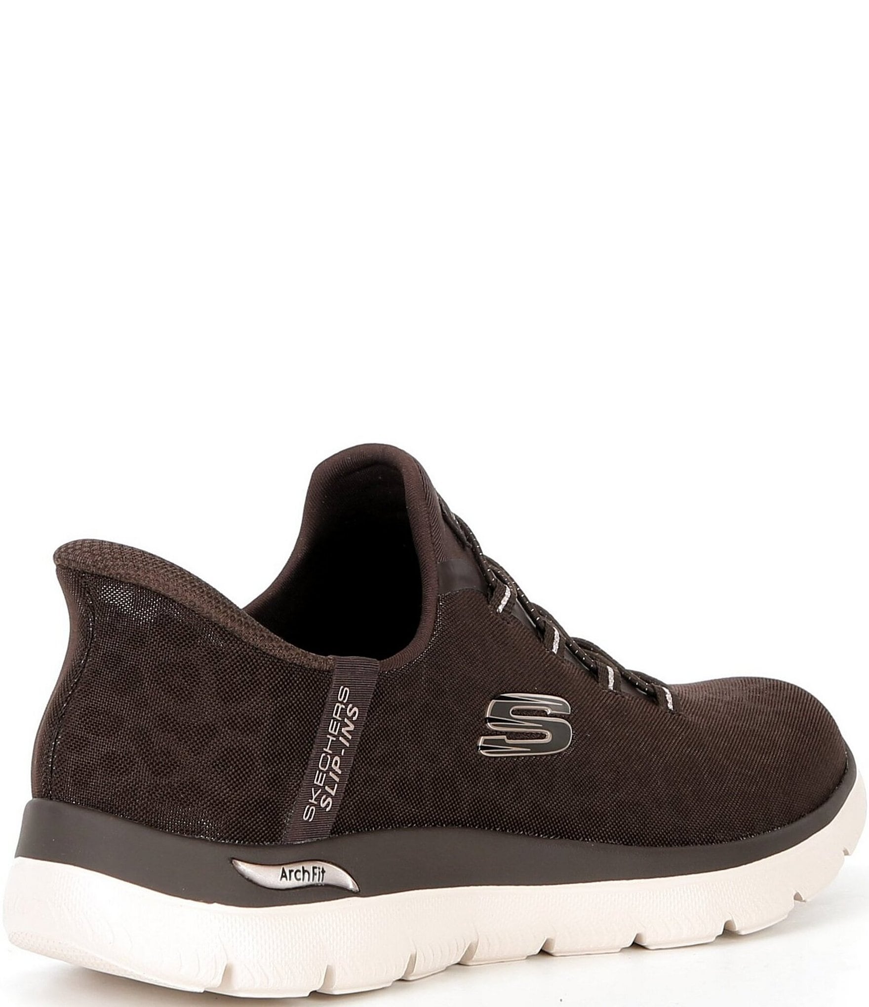 Skechers Women's Hands Free Slip-Ins Arch Fit Summits Leopard Sneakers