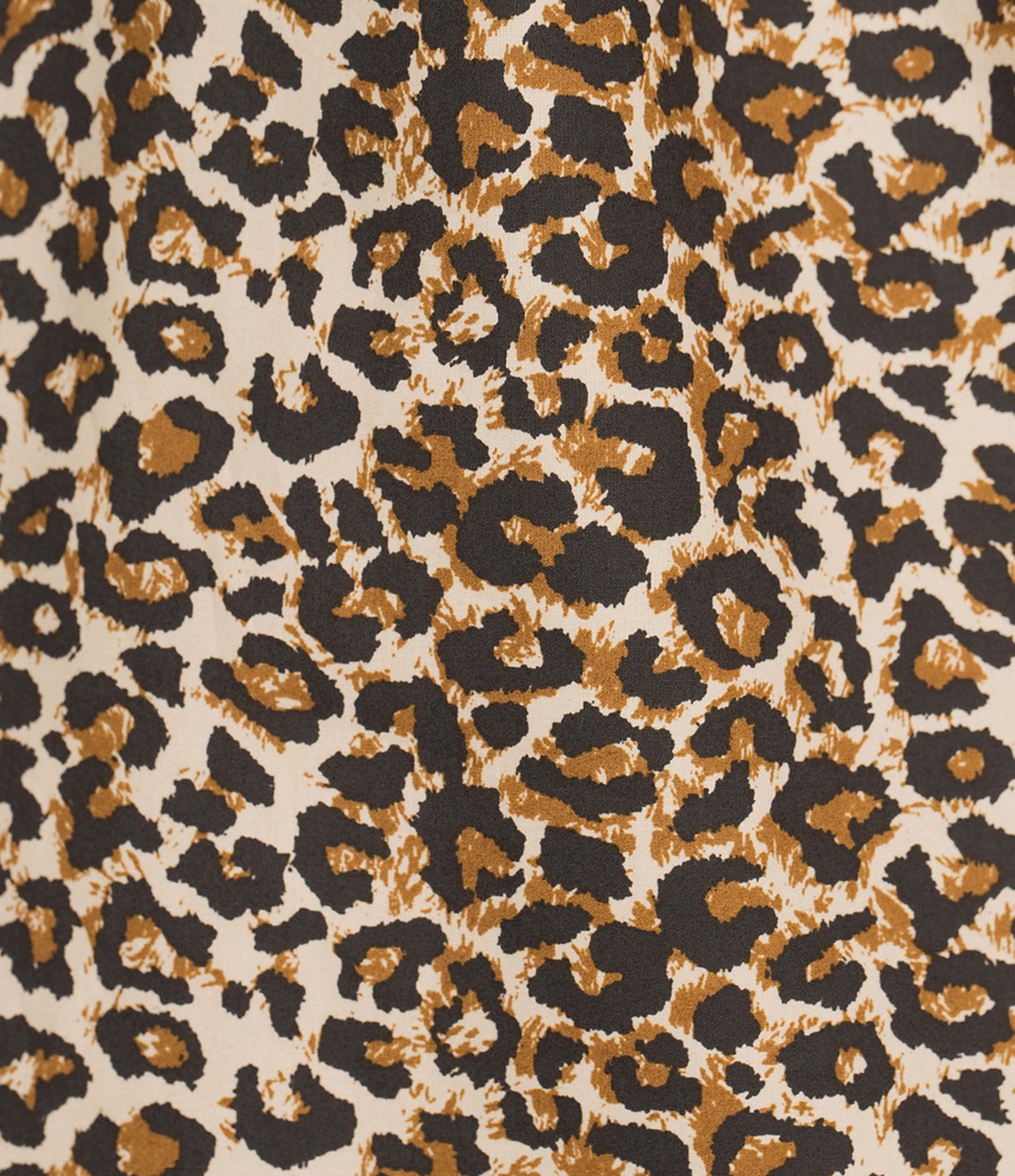 Skies Are Blue Plus Size Leopard Print Poplin Puff Sleeve Top