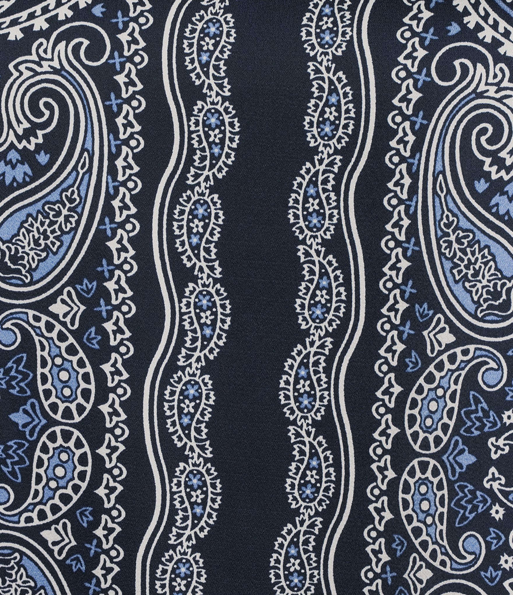 Skies Are Blue Plus Size Scarf Print Crew Neck Short Sleeve Mixed Media Top