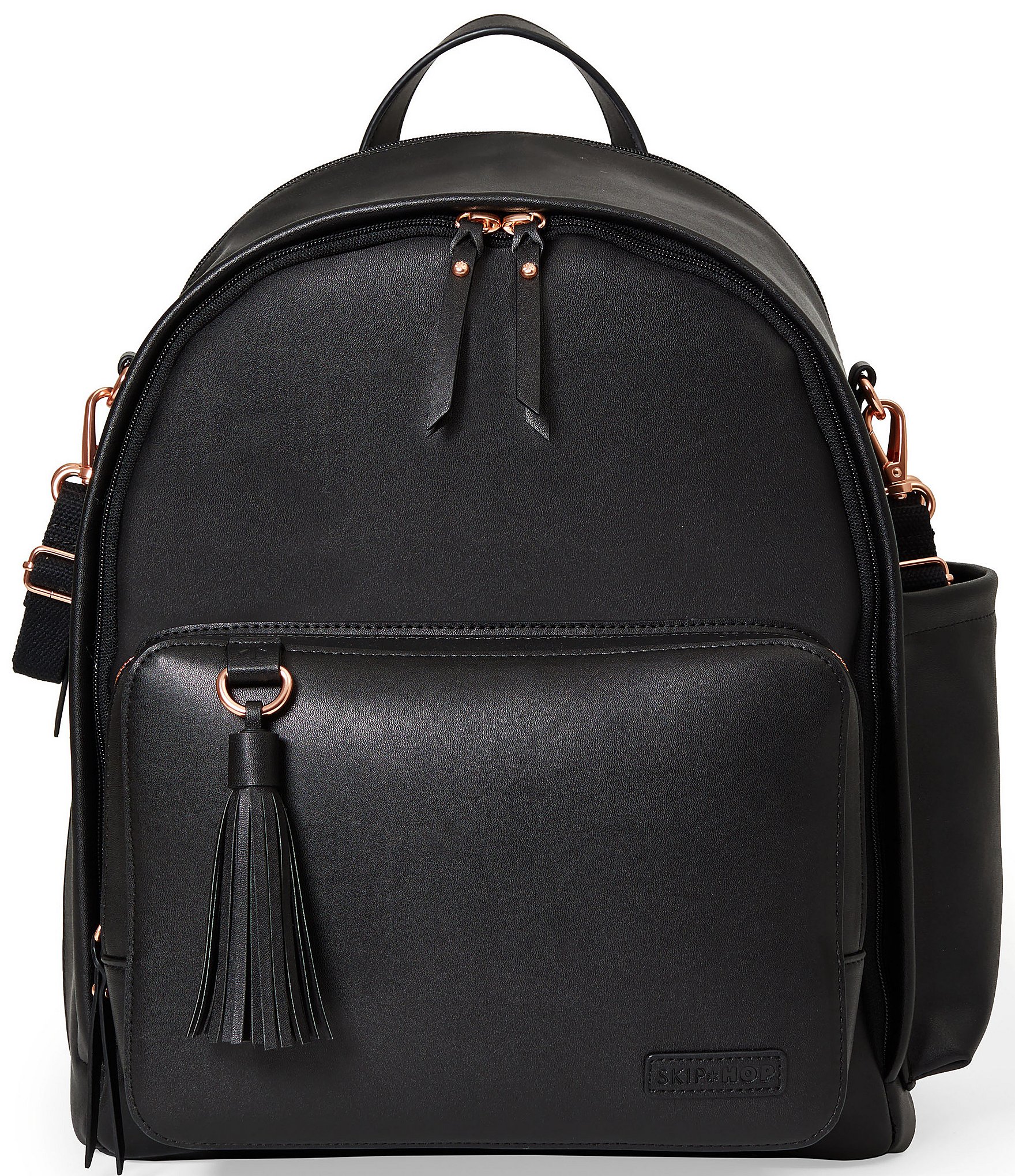 Greenwich Black Leather Large Bucket Bag