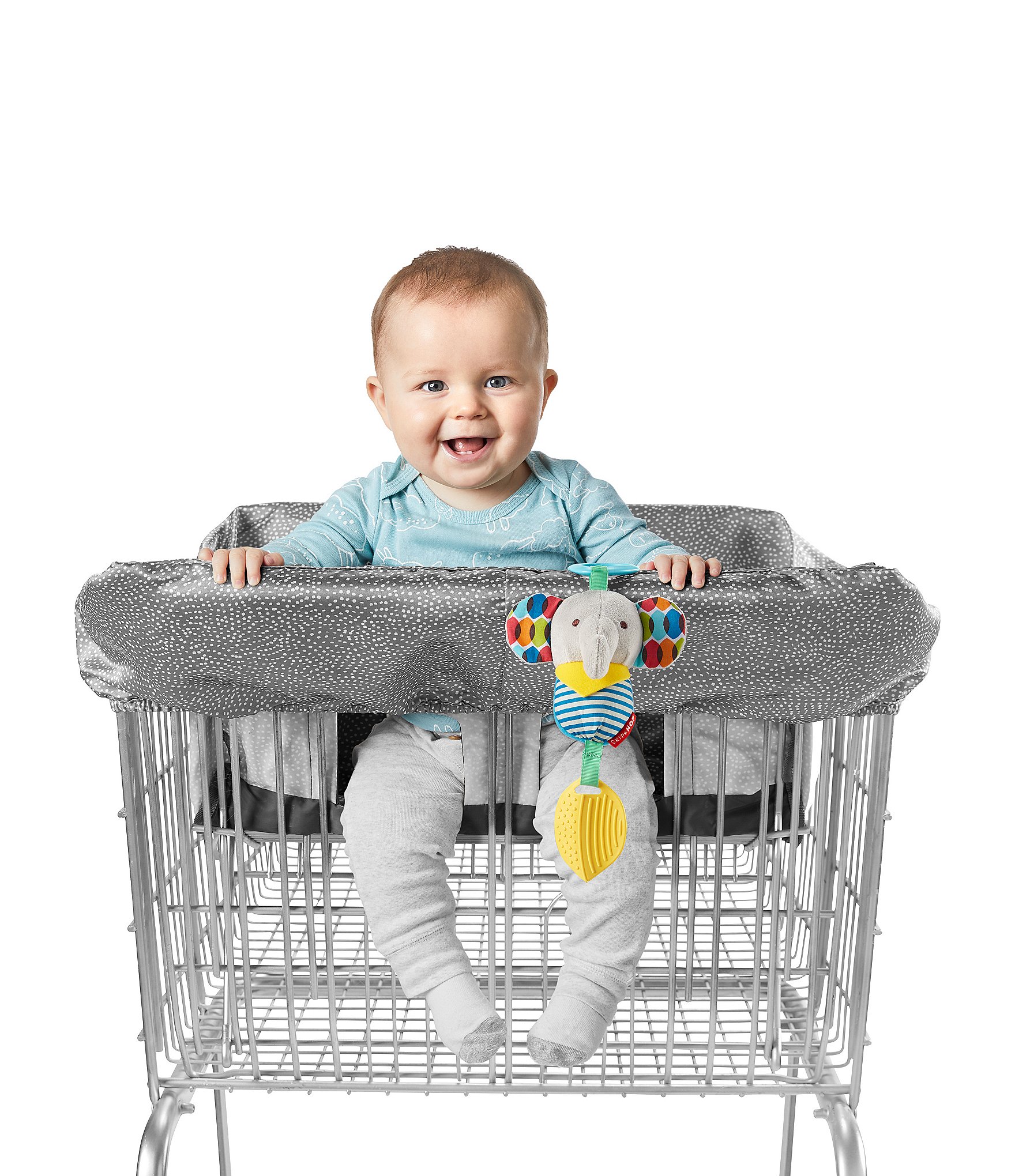 Skip Hop Grey Swirl Dot Shopping Cart & Baby High Chair Cover