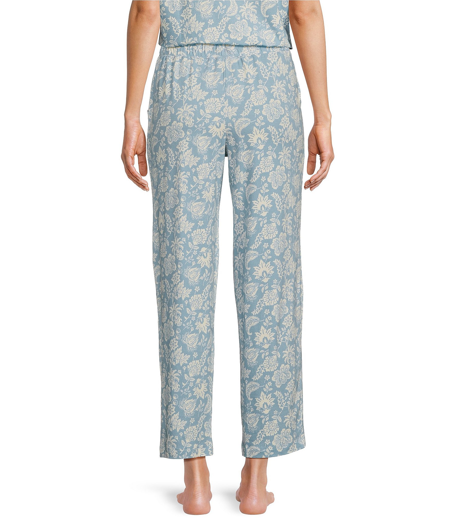 Sleep Sense Folk Floral Print Coordinating Capri Sleep Pants