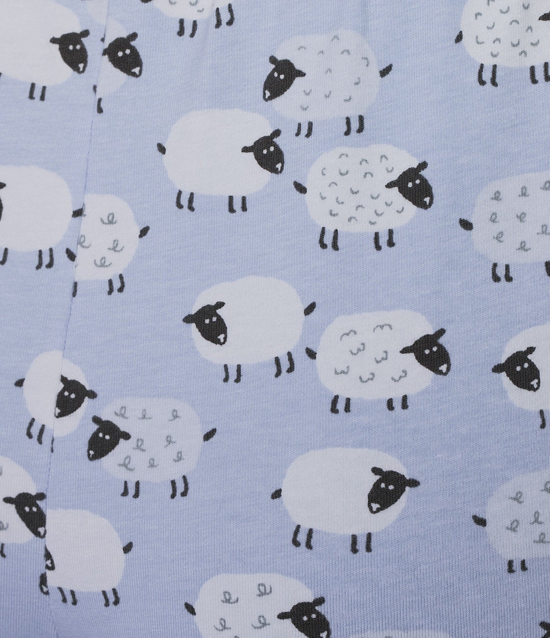 Sleep Sense Sheep Print Knit Drawstring Tie Coordinating Sleep Joggers