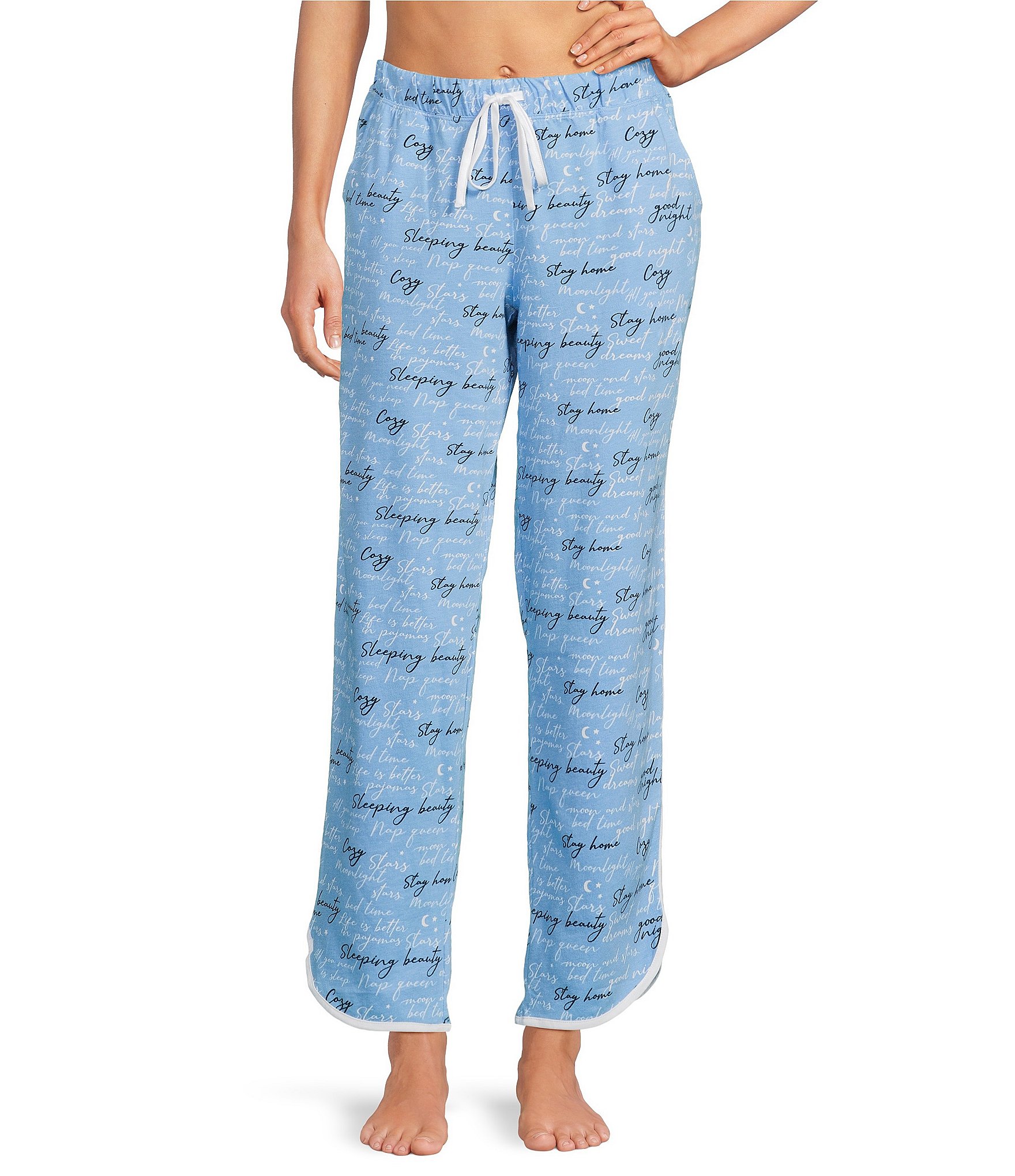 Sleep Sense Sleep Script Print Coordinating Sleep Pants