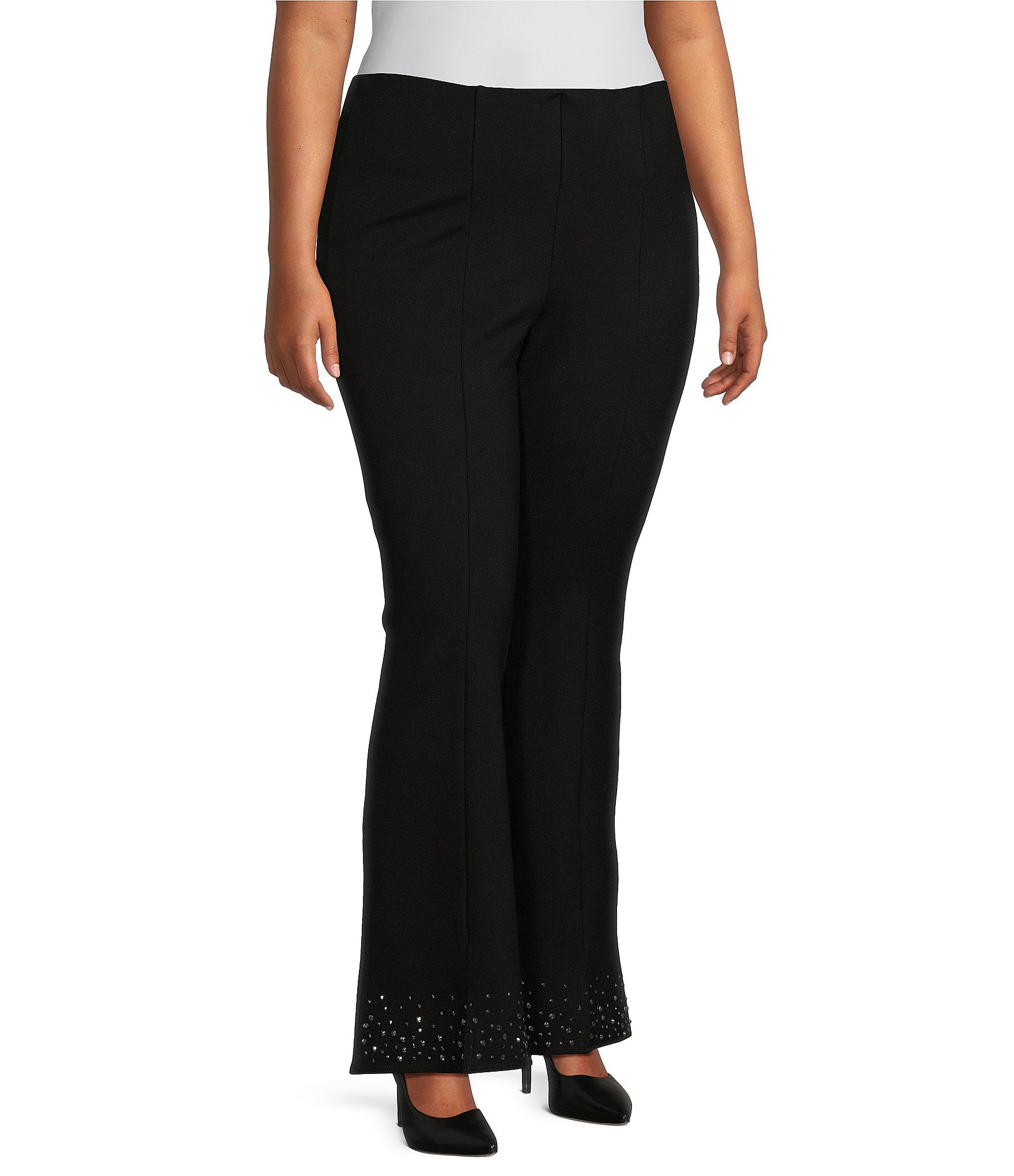 Plus size flare dress pants best sale