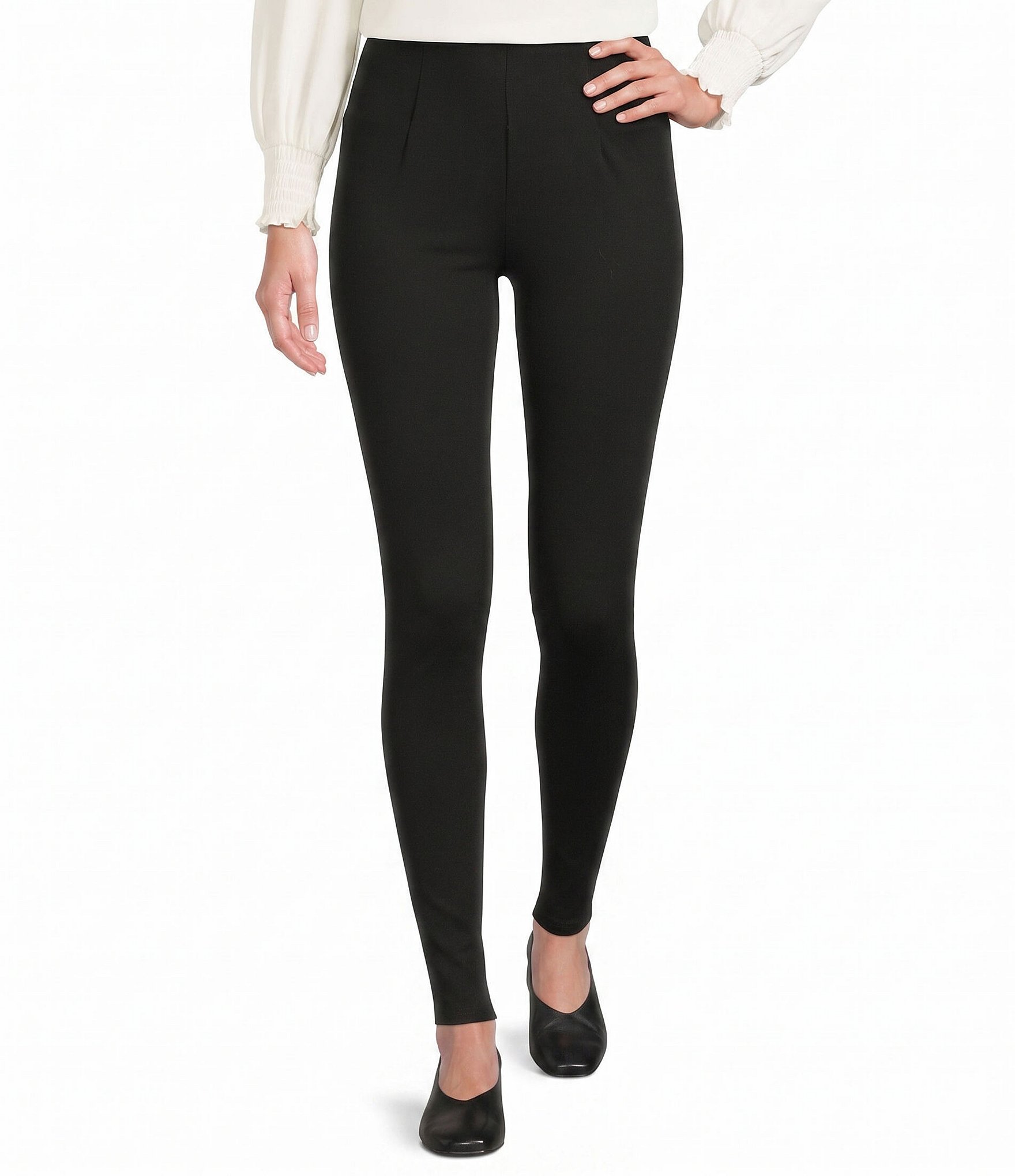 Slim Factor by Investments Ponte Knit No Waist Leggings