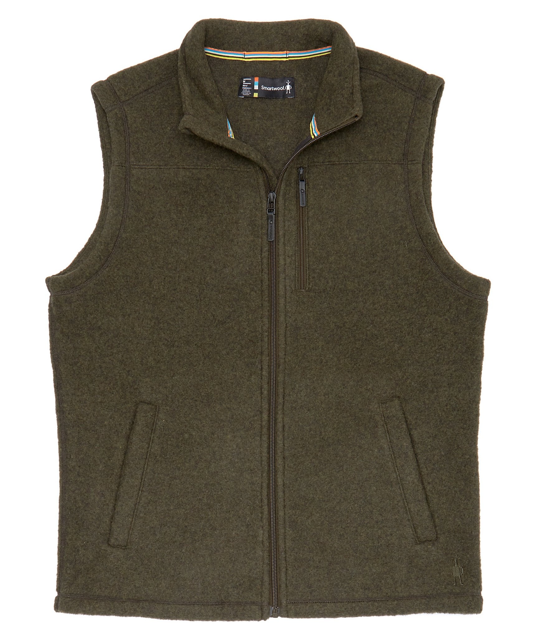 Roundtree & Yorke Long Sleeve Quarter Zip Solid Vest