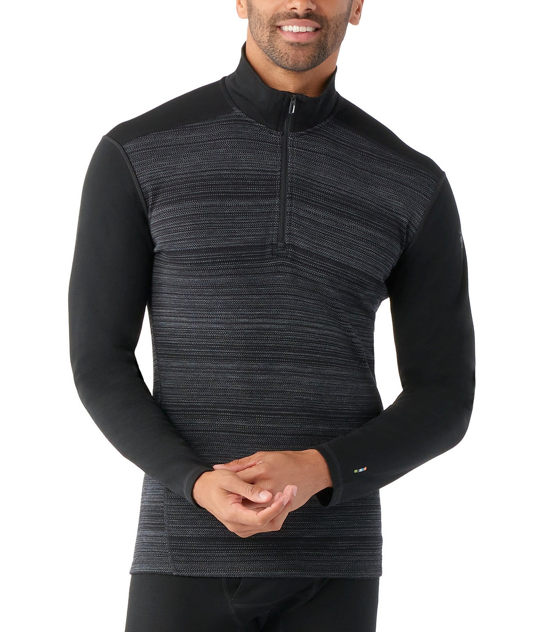 SmartWool Slim Fit Merino Base Layer Quarter-Zip Pullover