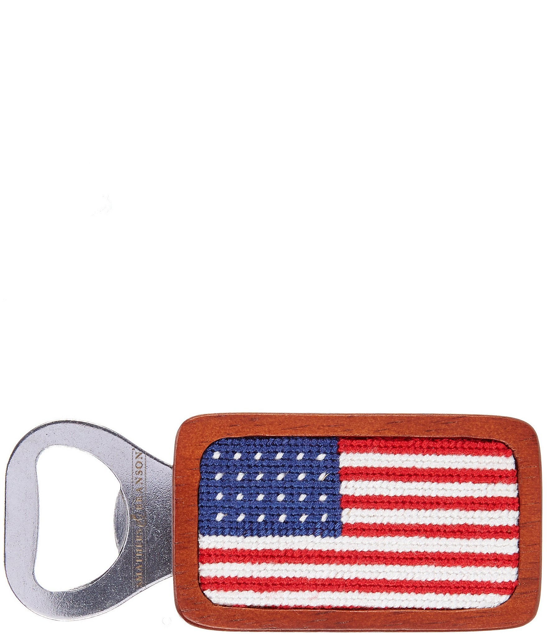 Smathers & Branson American Flag Needlepoint Bottle Opener