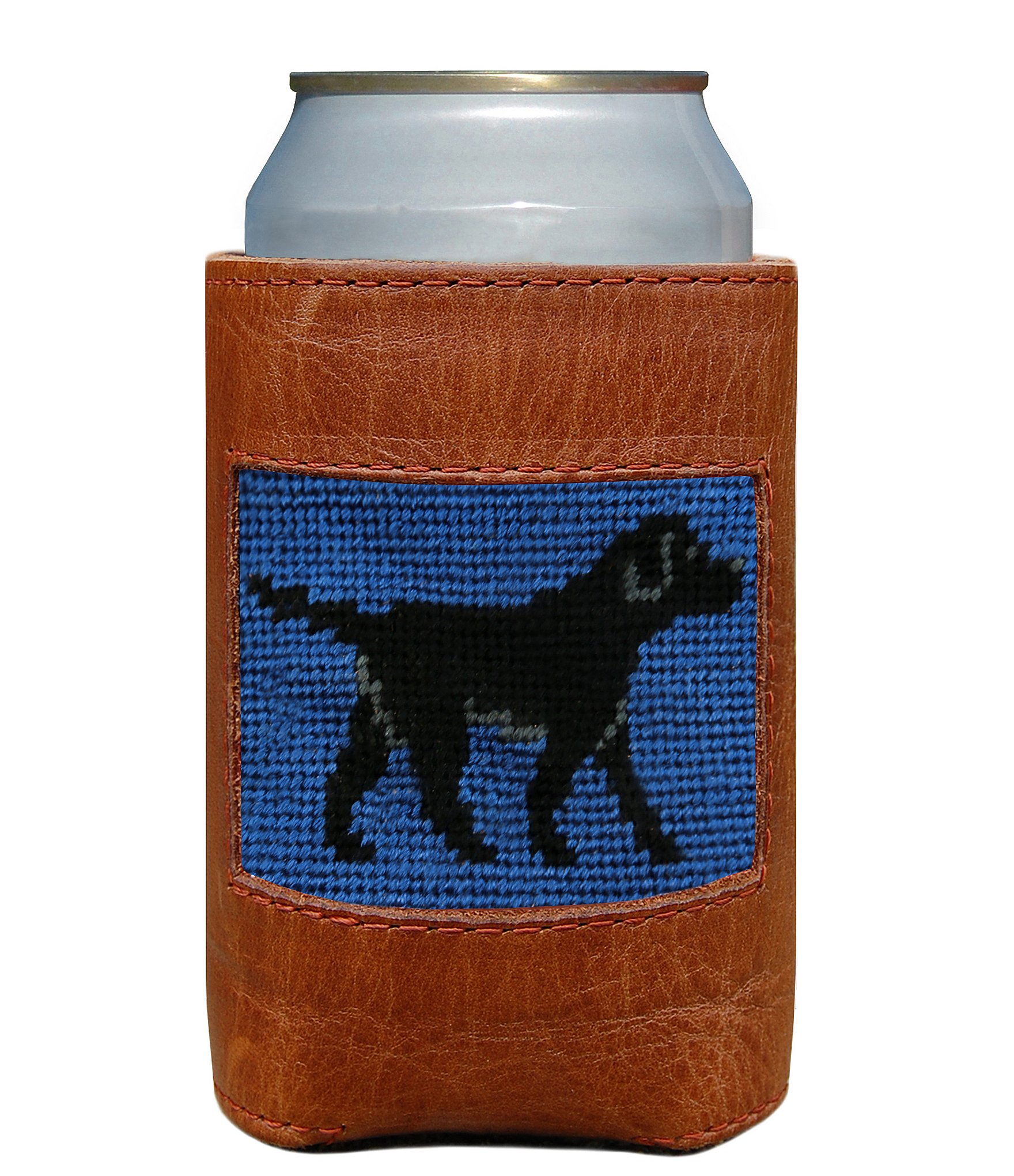 Smathers & Branson Needlepoint Black Lab Can Cooler