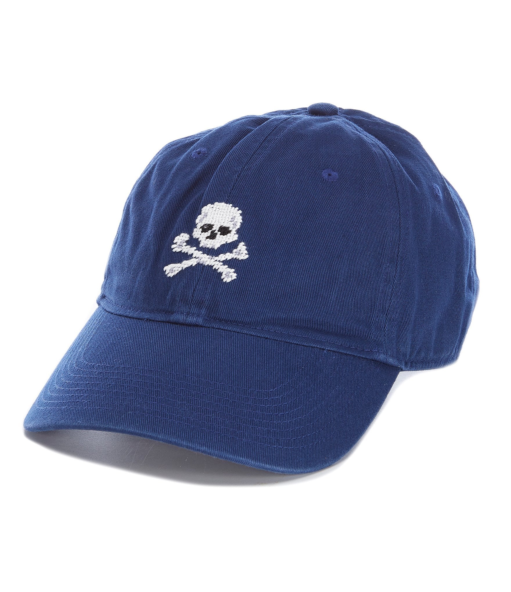 Smathers & Branson Needlepoint Jolly Roger Baseball Cap | Dillard's