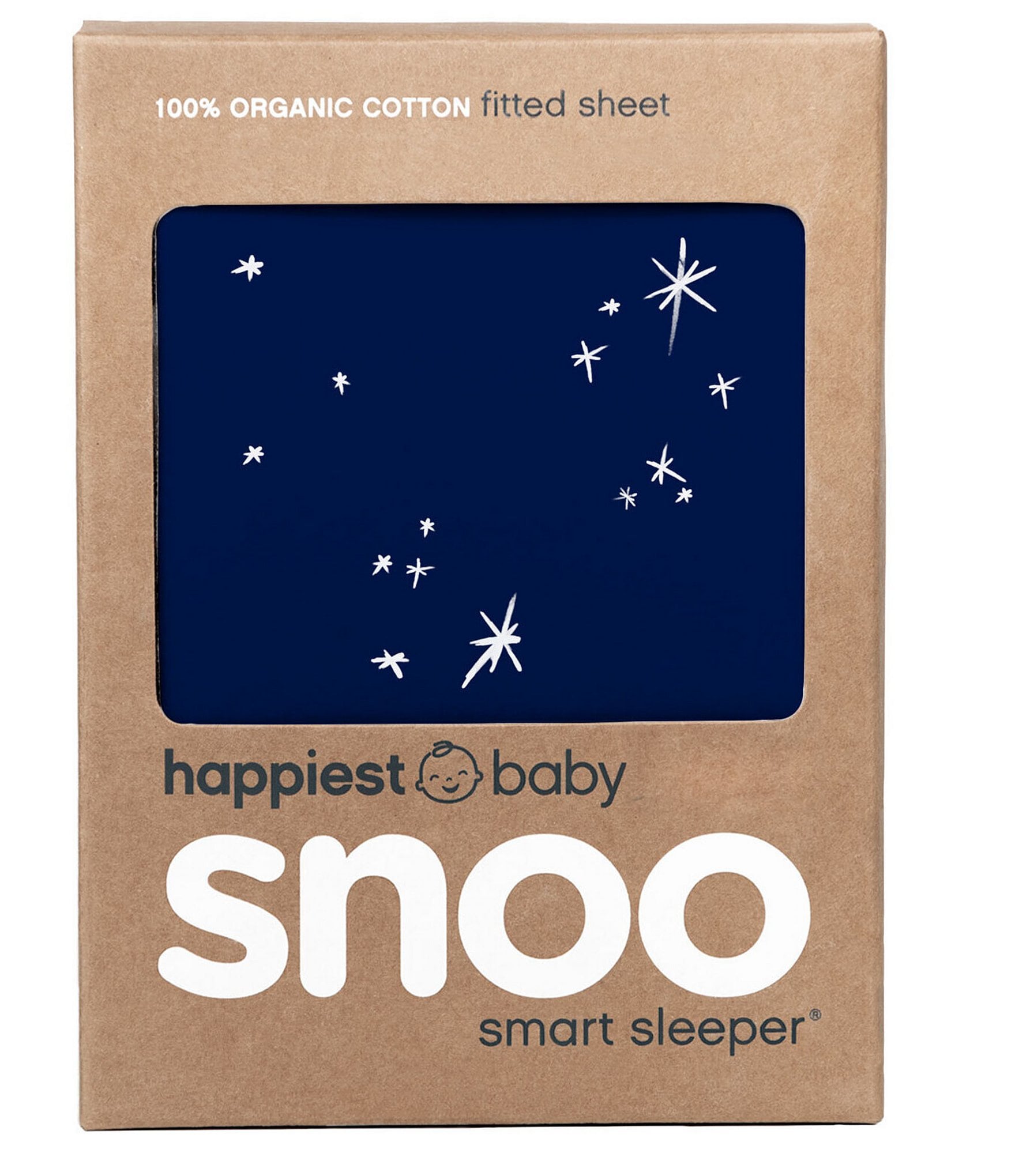 SNOO Baby Organic Cotton Bassinet Fitted Sheet for SNOO Bassinet - Stars