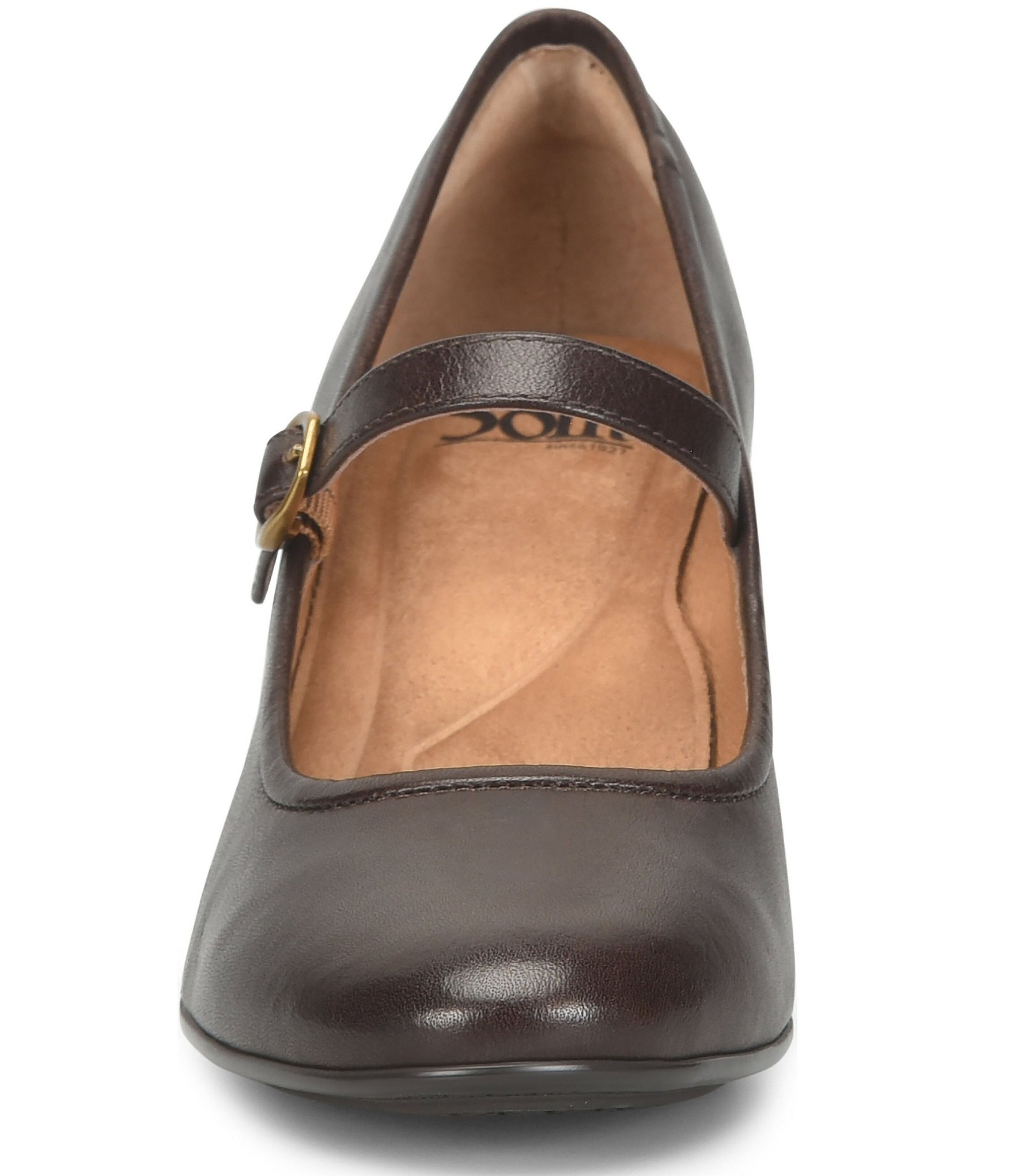 Sofft Adalaide Leather Mary Jane Block Heel Pumps