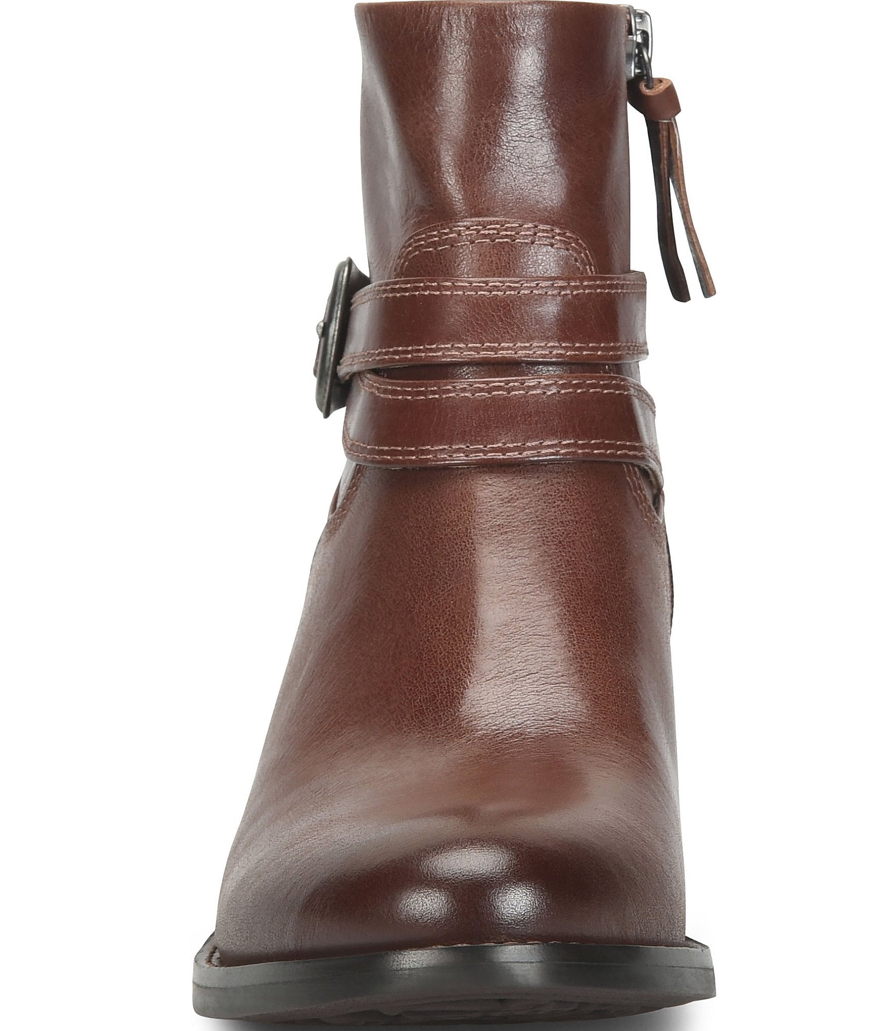 Sofft Alessandra Leather Western Buckle Booties