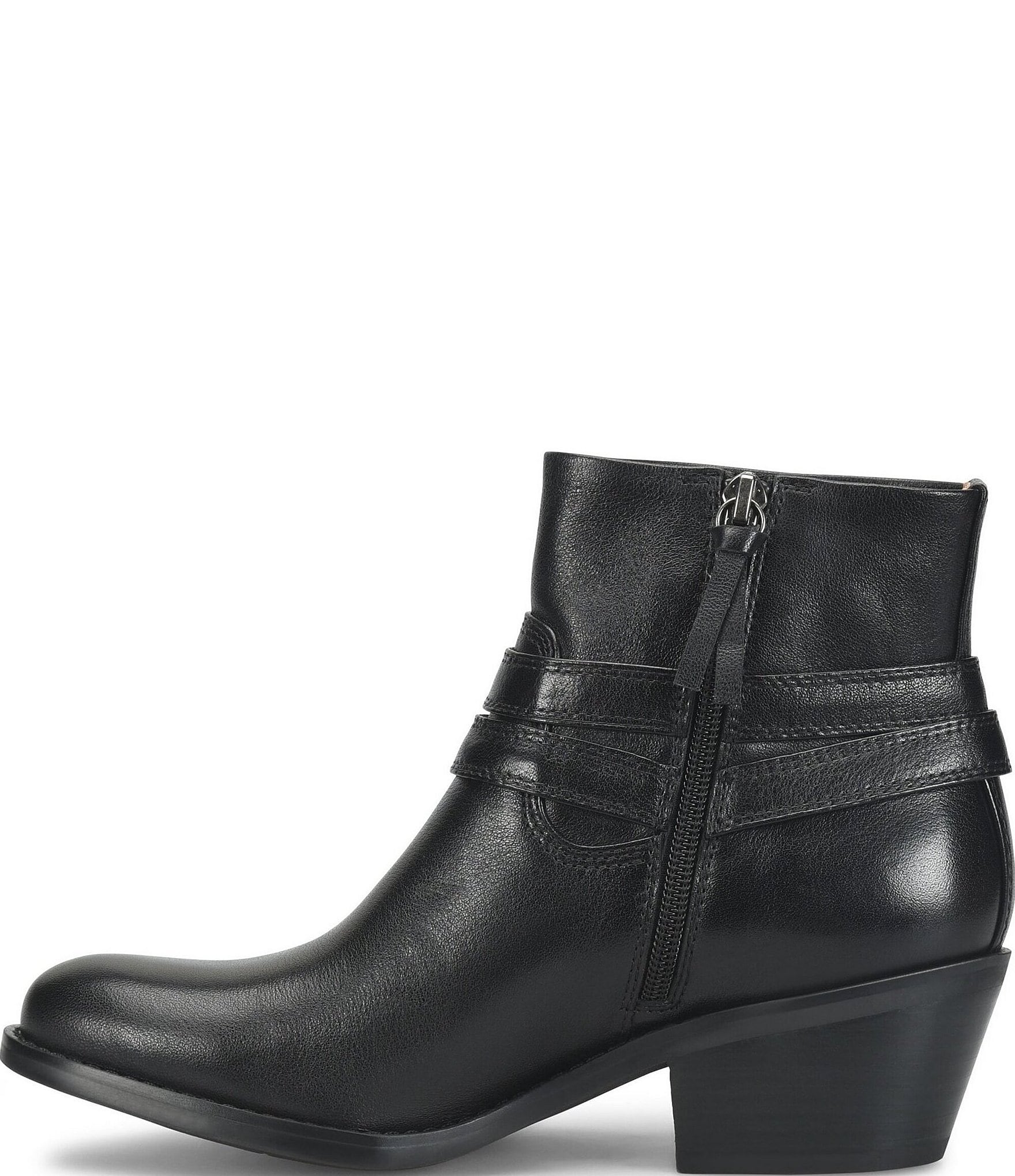 Sofft Alessandra Leather Western Buckle Booties