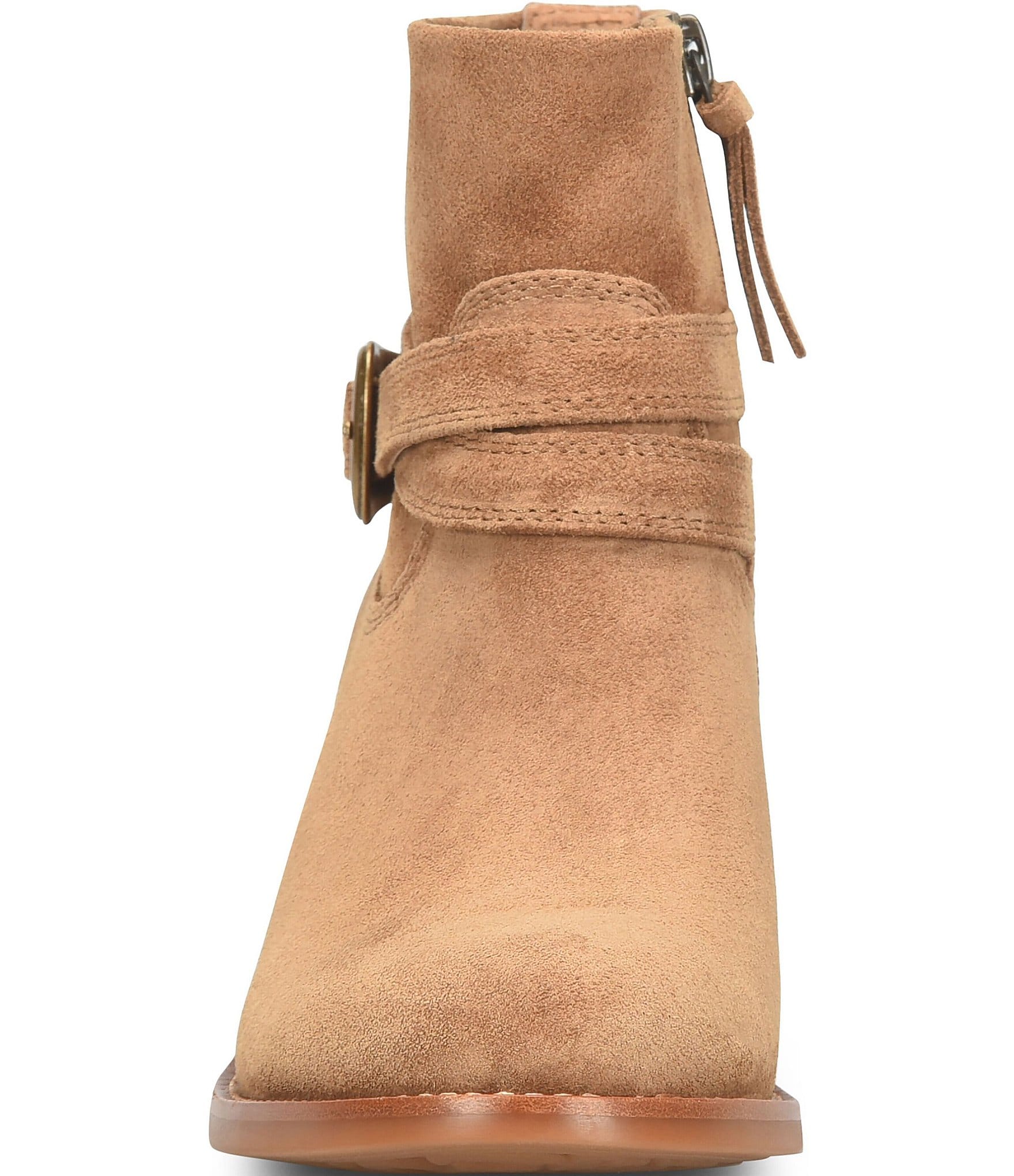 Sofft Alessandra Suede Western Buckle Booties