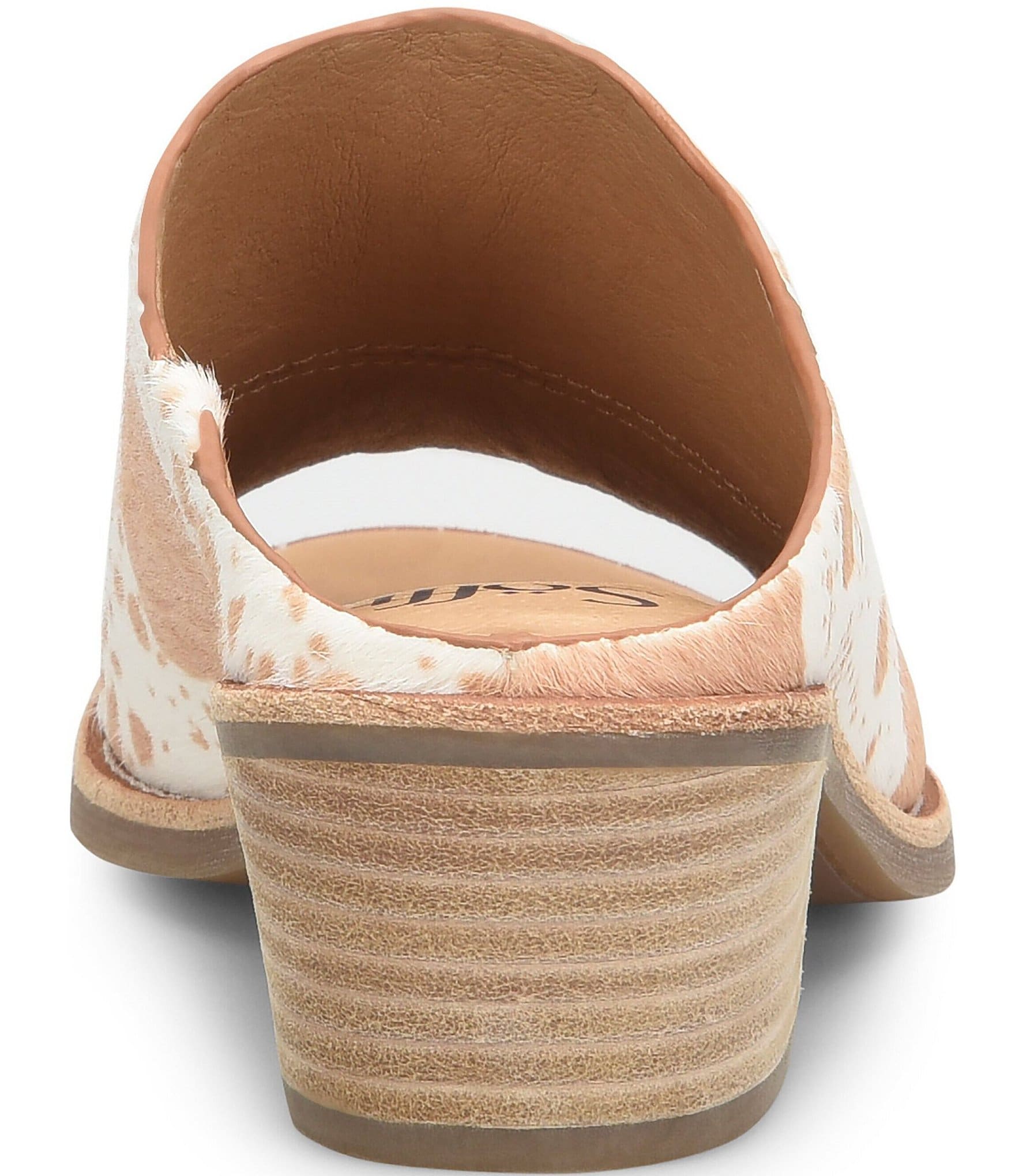 Sofft Aneesa Cow Peep Toe Mules