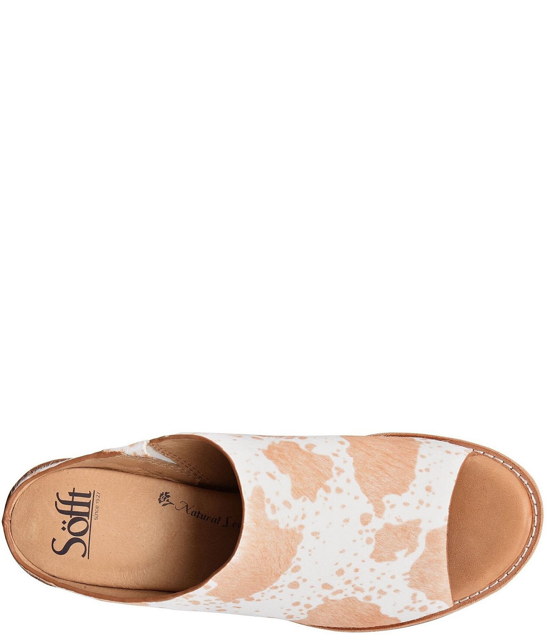 Sofft Aneesa Cow Peep Toe Mules